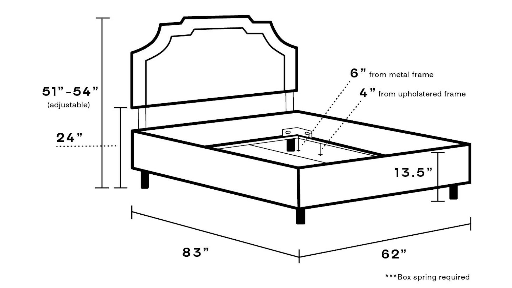 Blue Wave Art Deco Bed Queen The Inside