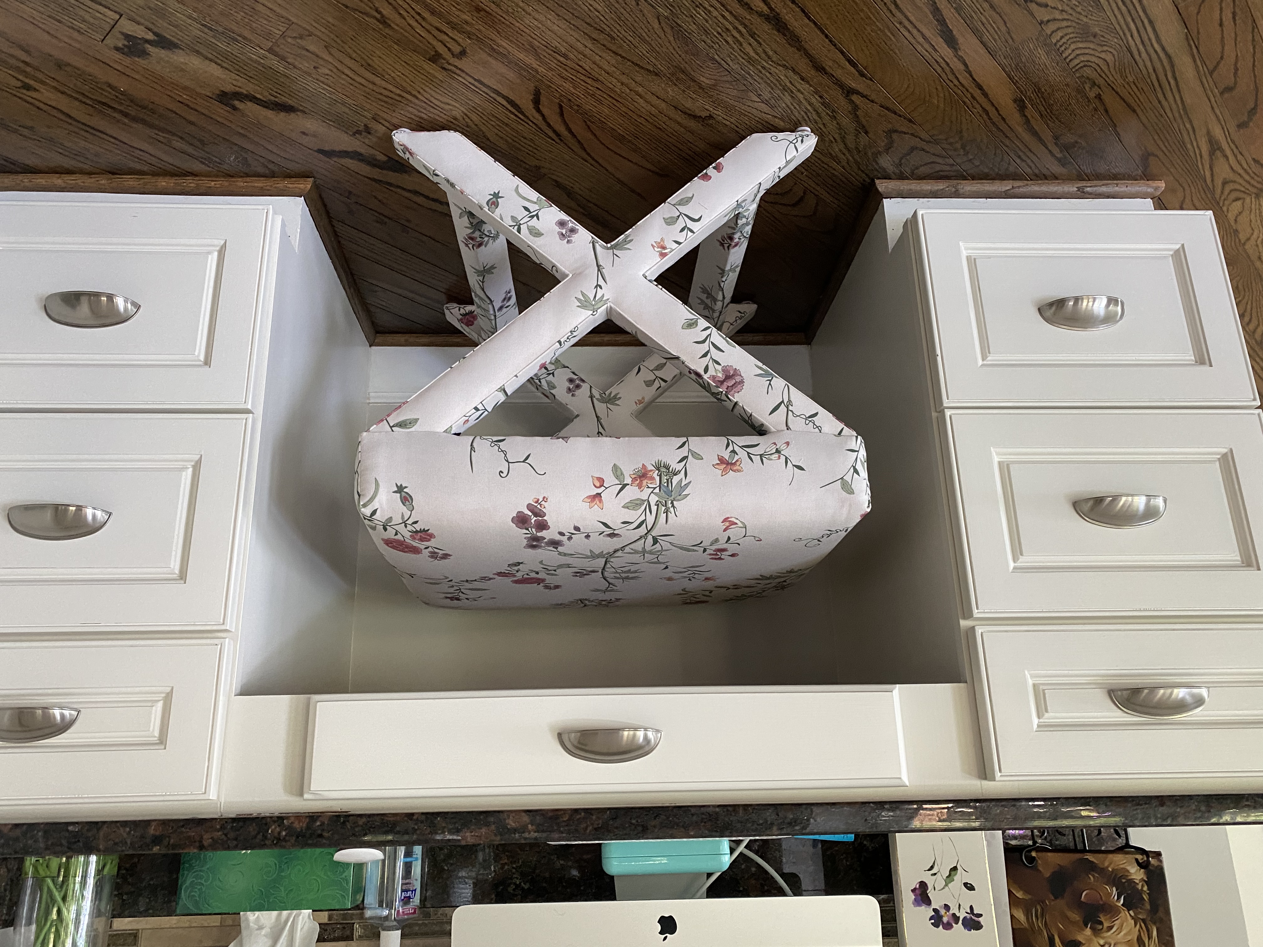 White Classic Velvet Upholstered Custom X Bench | The Inside Furniture