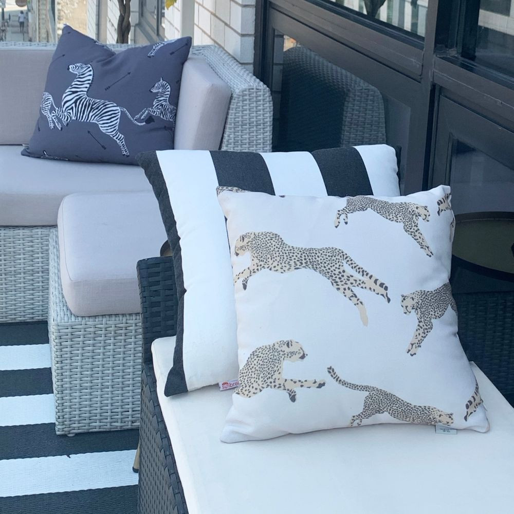 scalamandre zebra pillow