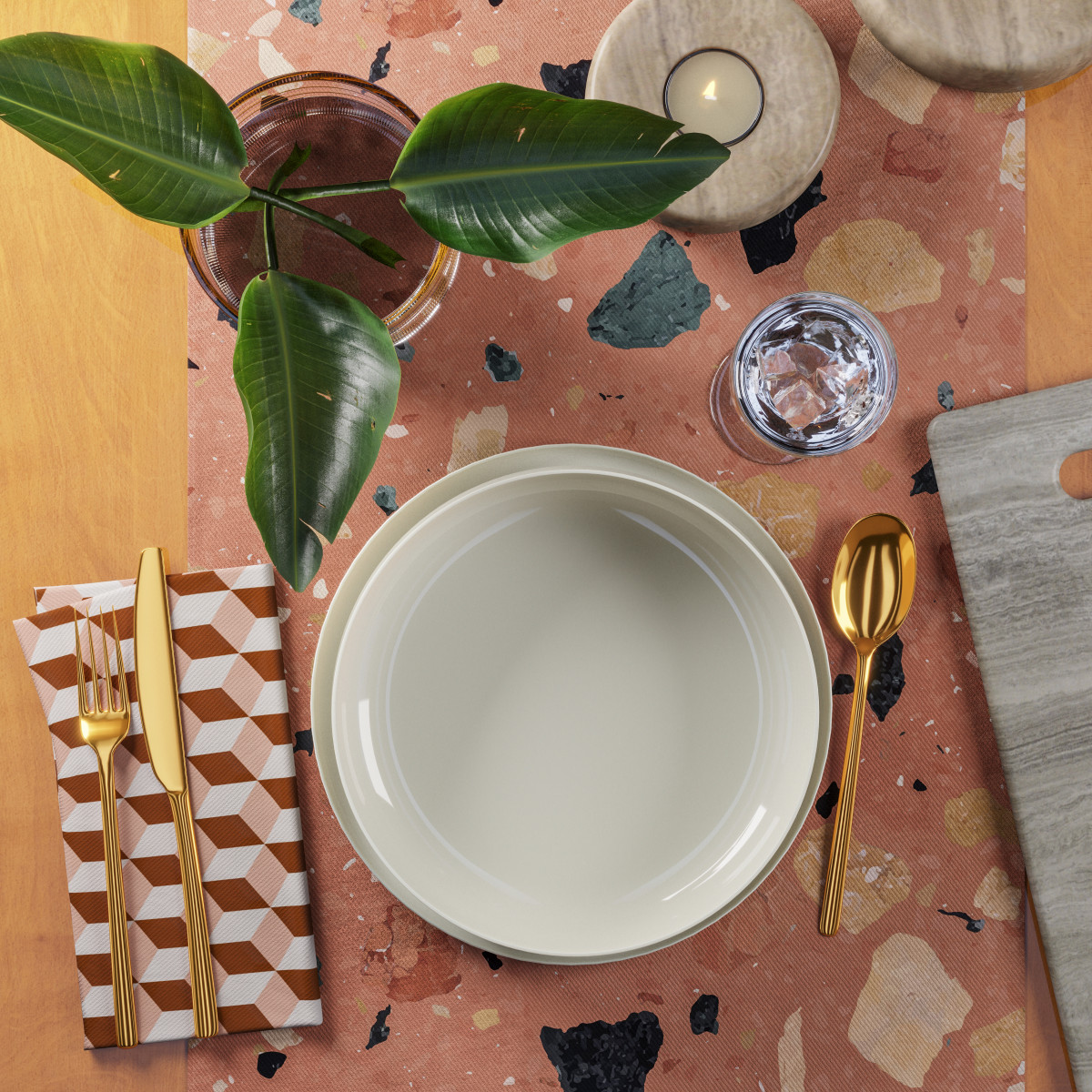 Terracotta Sperduti Standard Table Runner The Inside