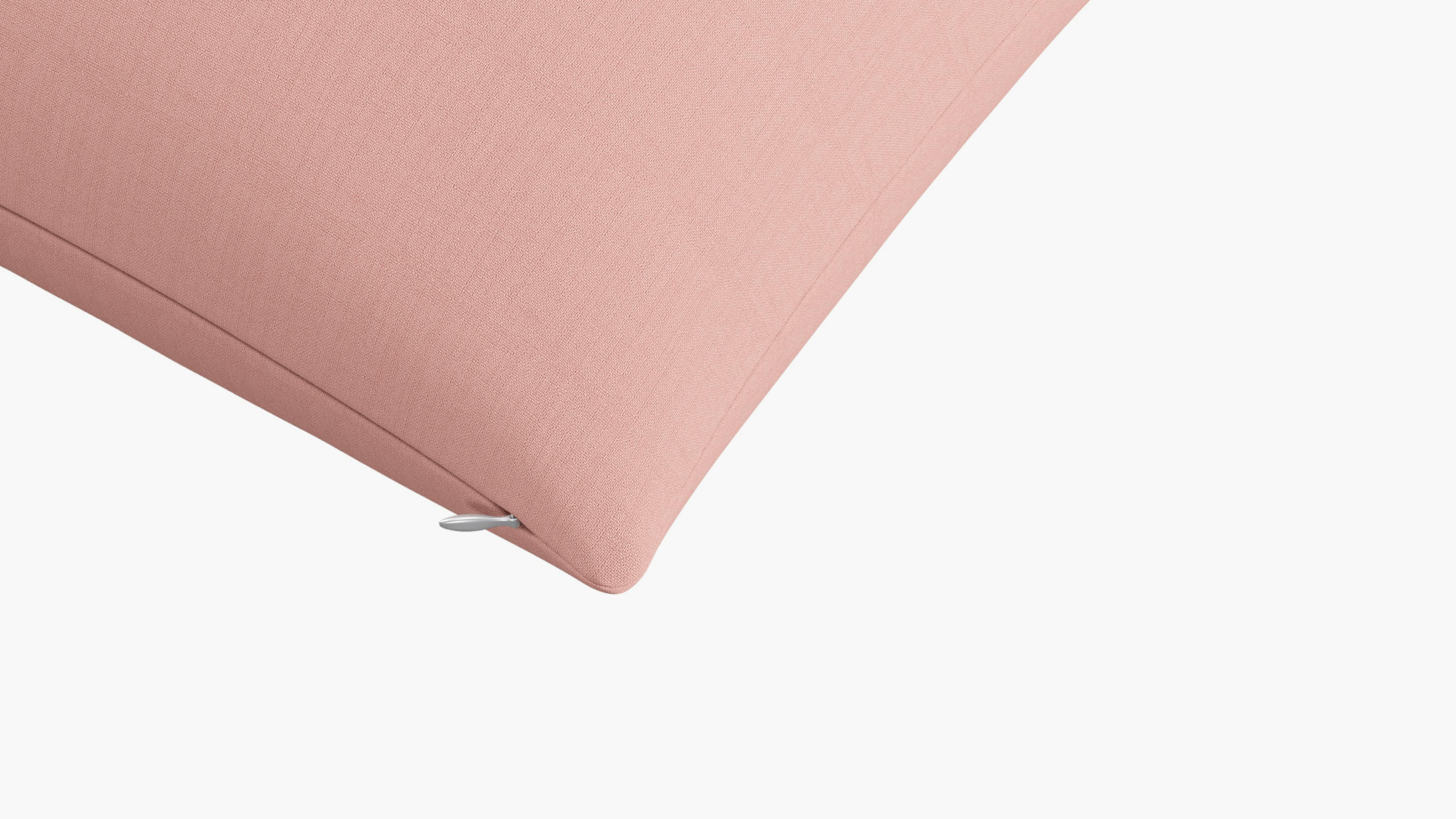 Pink Linen Upholstered Custom Throw Pillow 26" The Inside Furniture