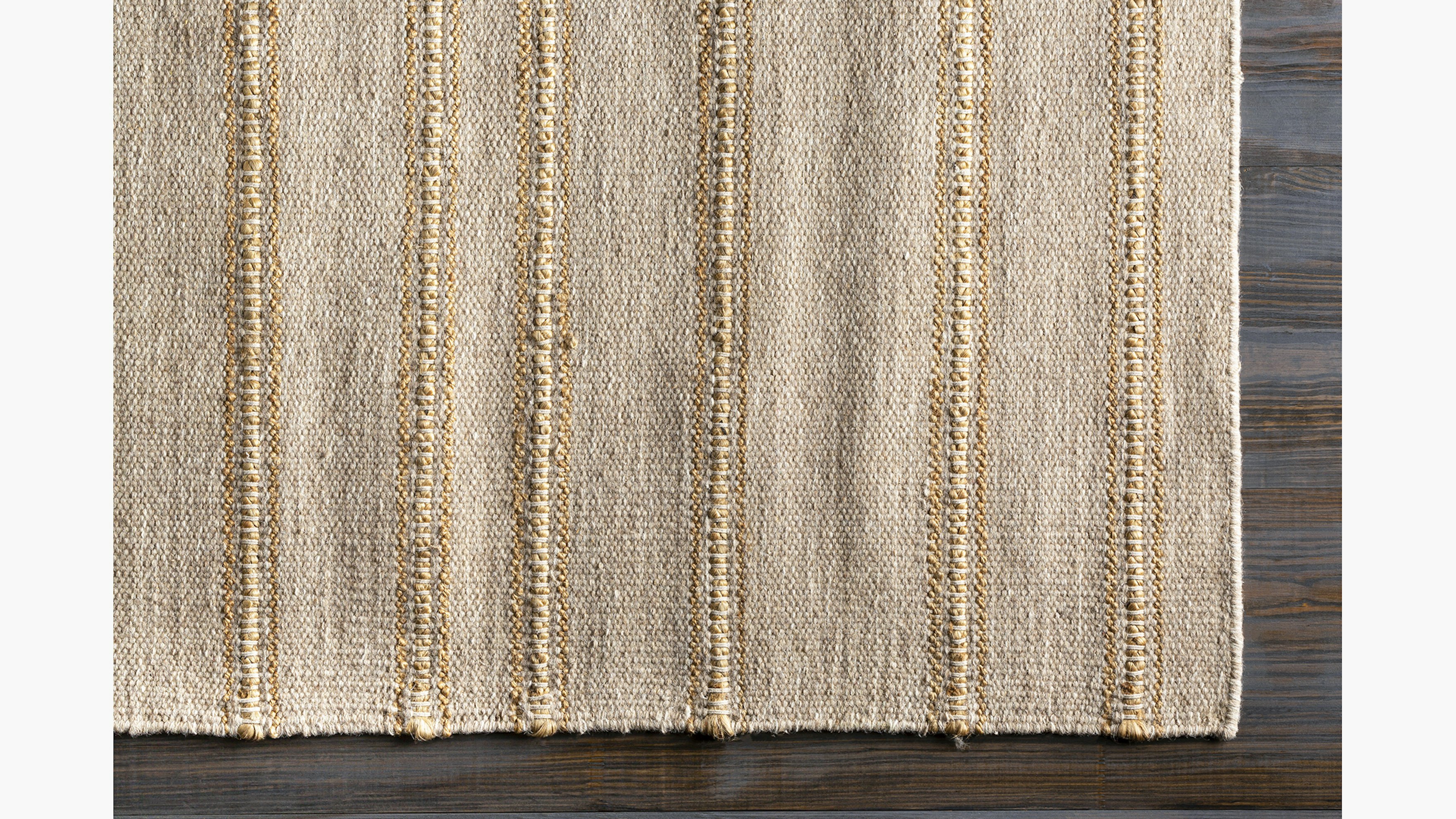 Woven Stripe Jute Rug 5' x 8' The Inside Furniture