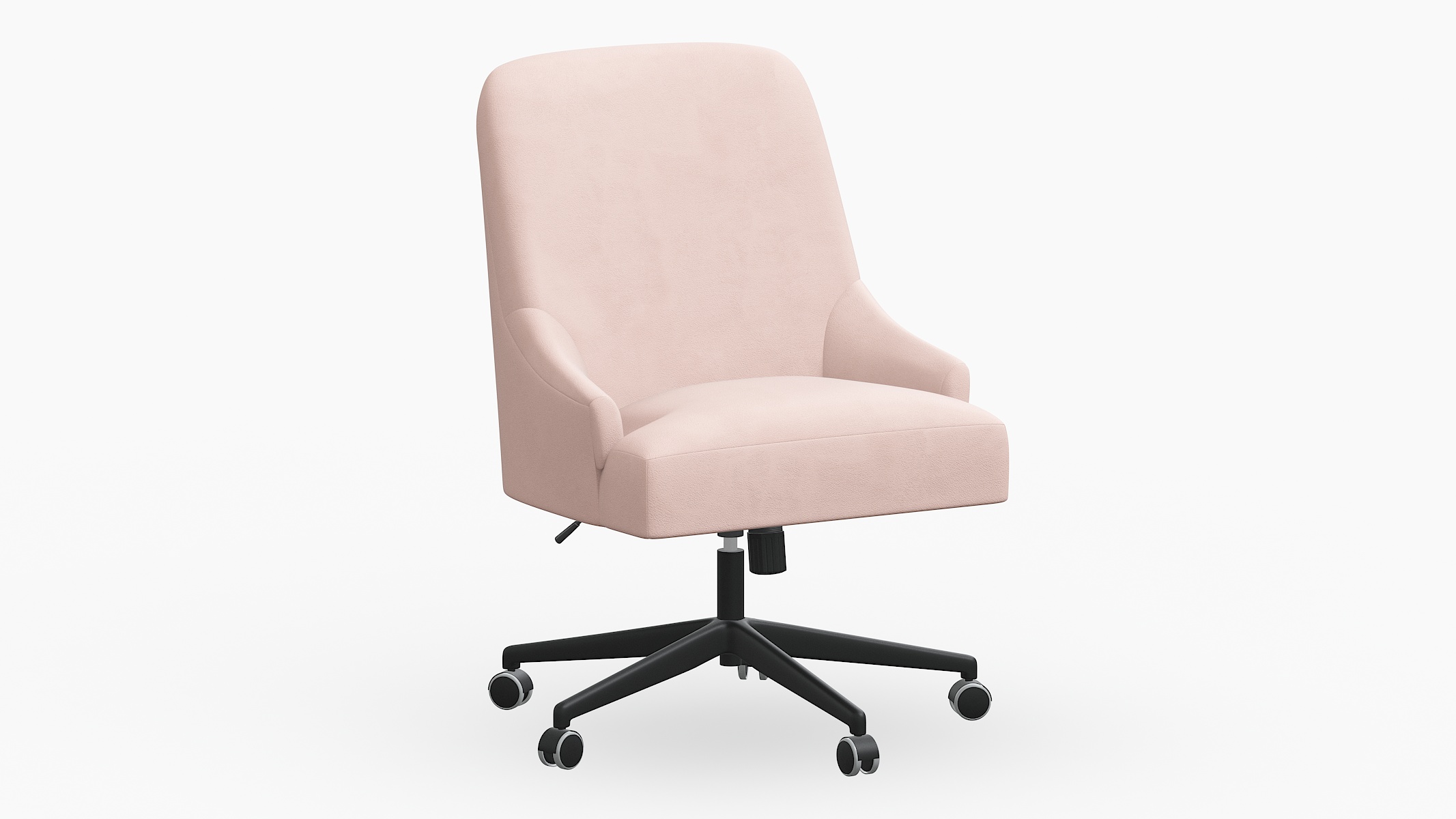 Blush velvet desk discount chair