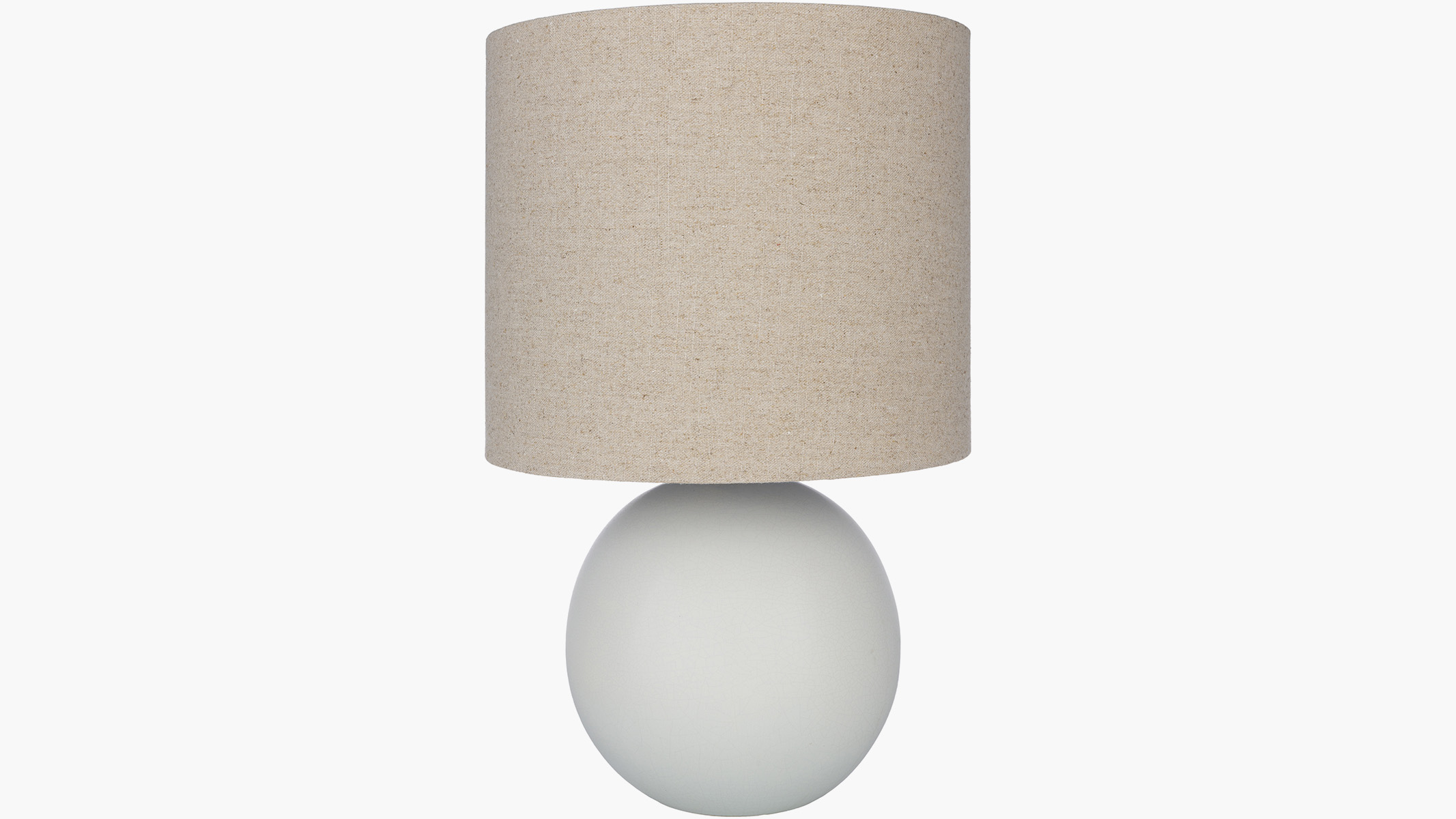 white orb table lamp