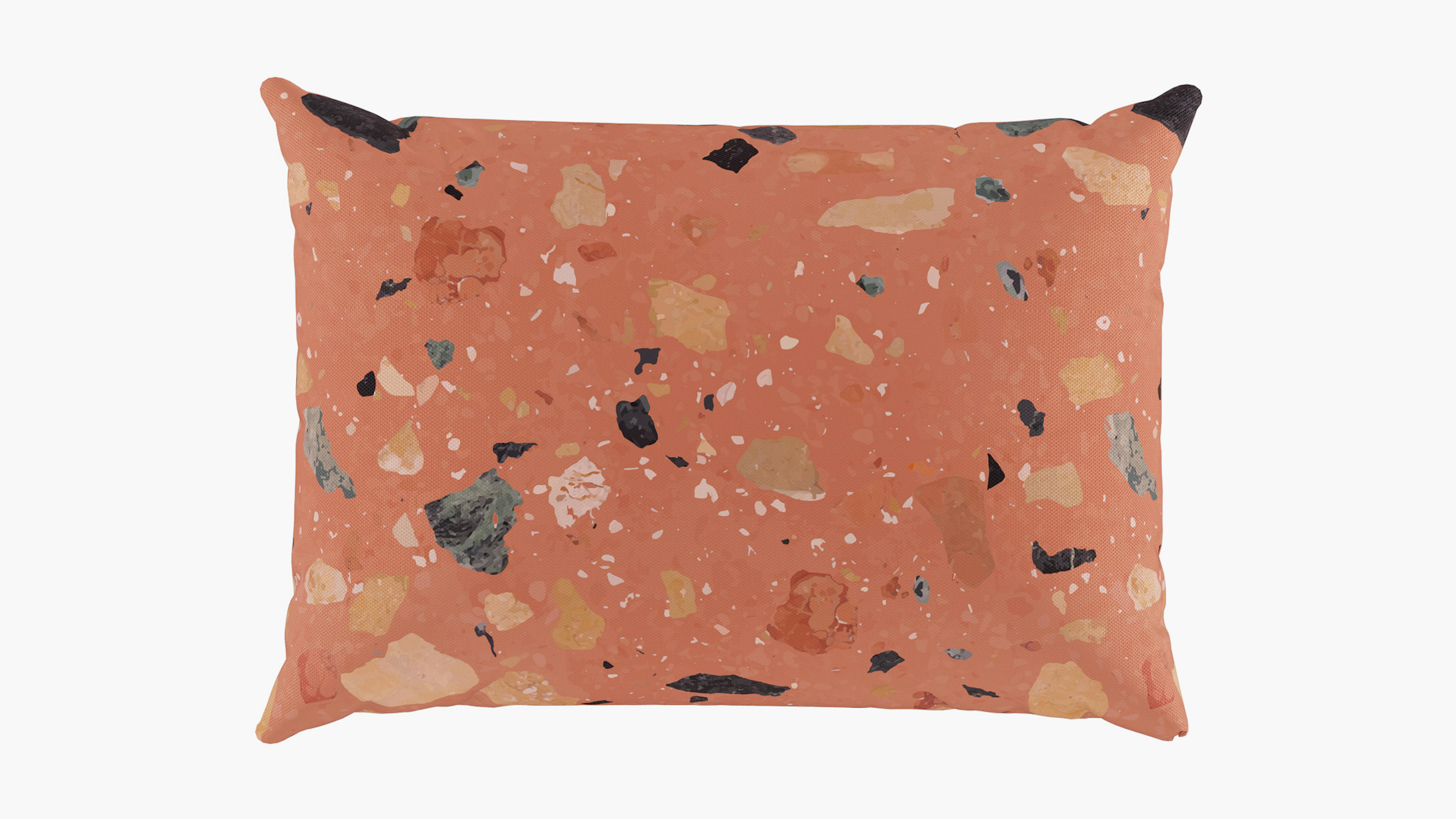 Terracotta Sperduti Upholstered Custom Outdoor Lumbar Pillow The Inside Furniture