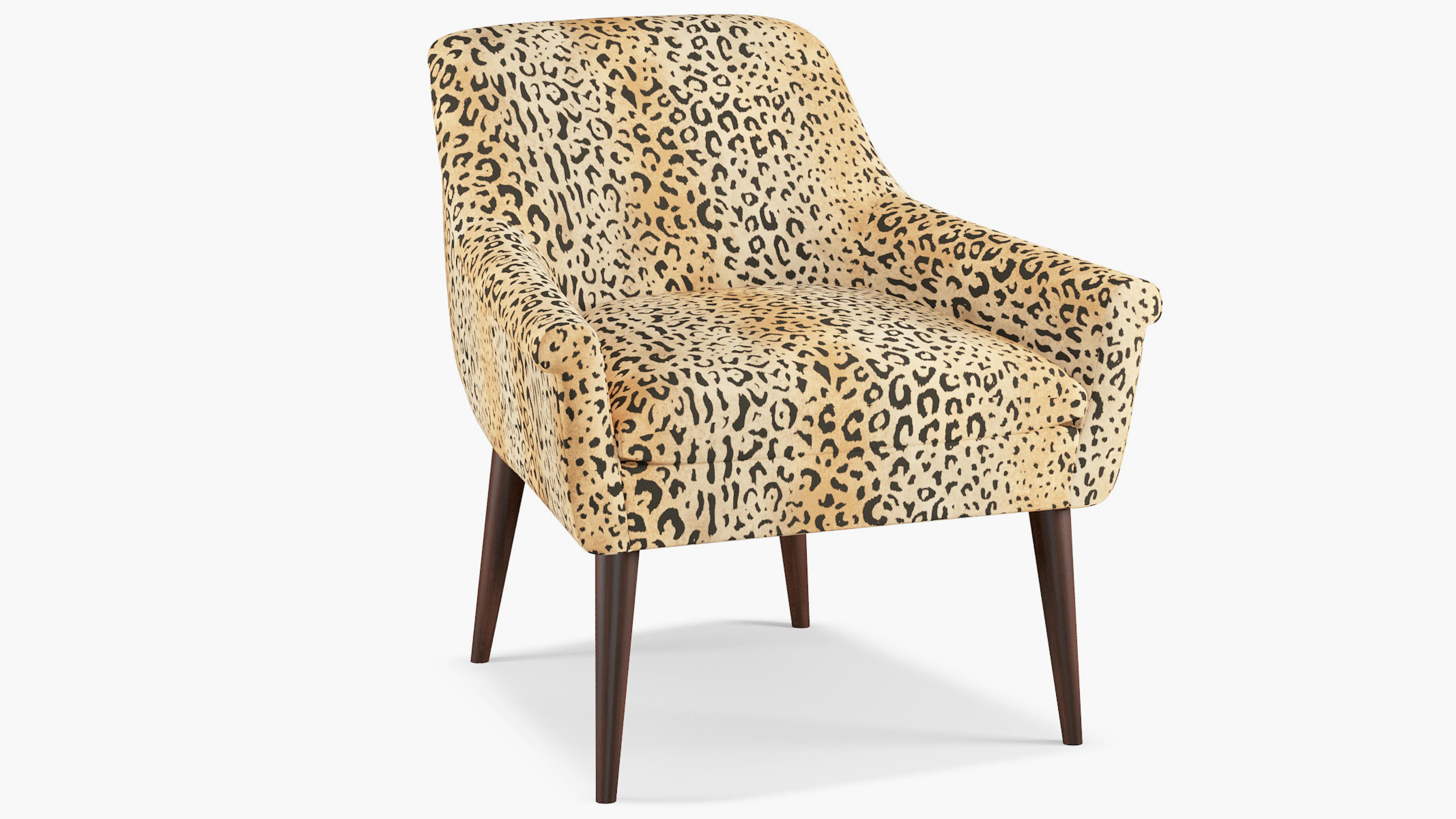 Leopard Upholstered Custom Cocktail Chair The Inside Furniture