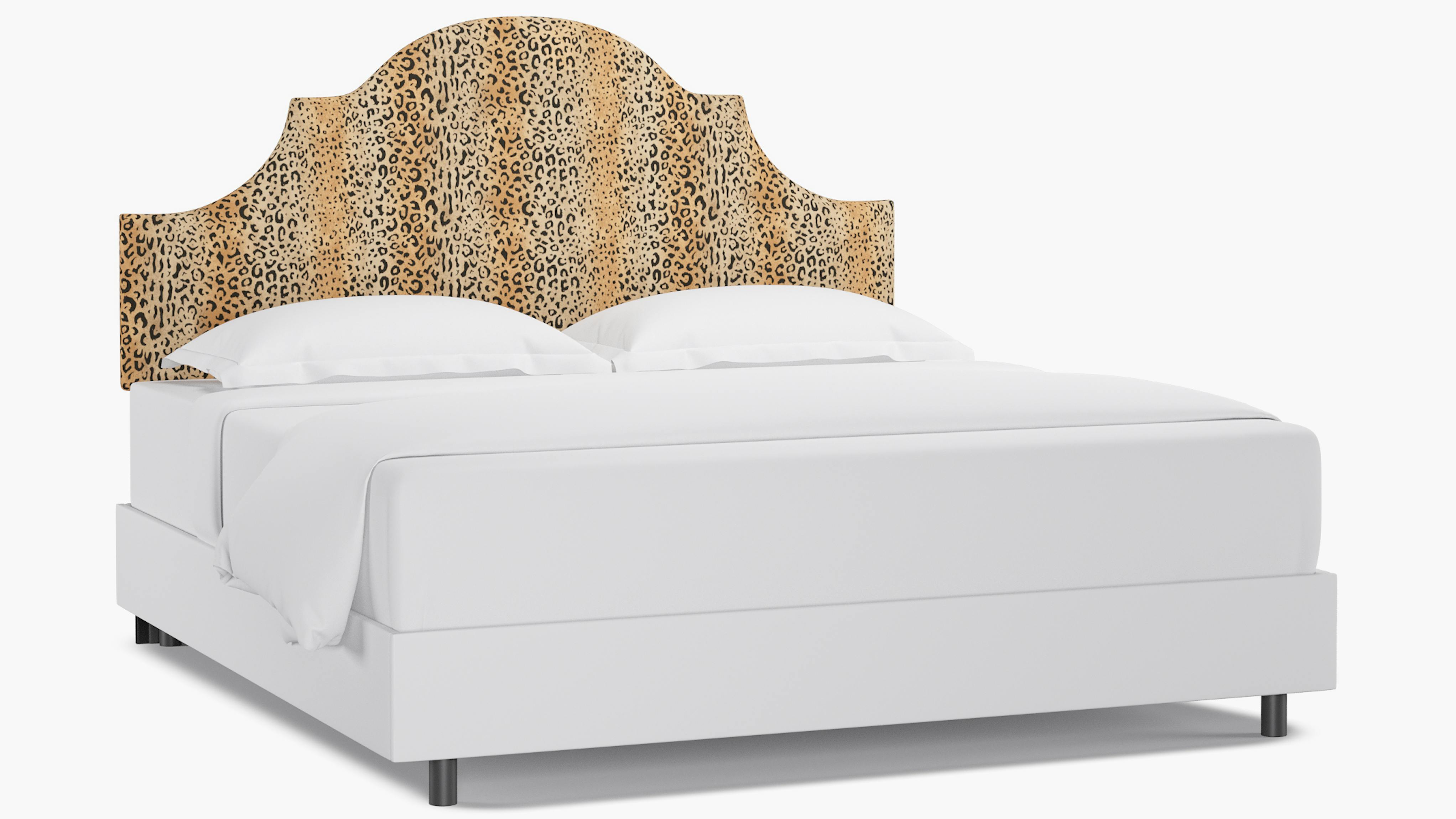 Leopard Upholstered Custom Regency Headboard King The Inside Furniture