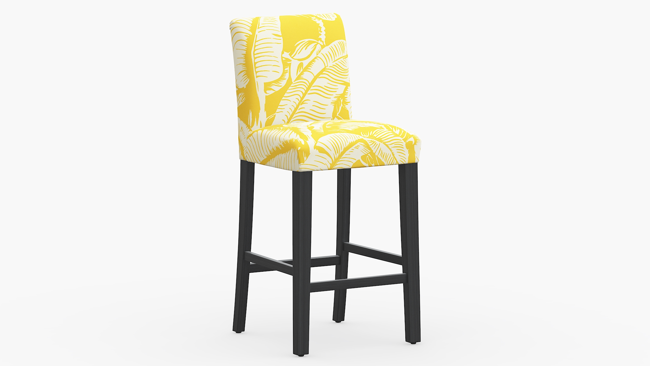 yellow upholstered bar stools