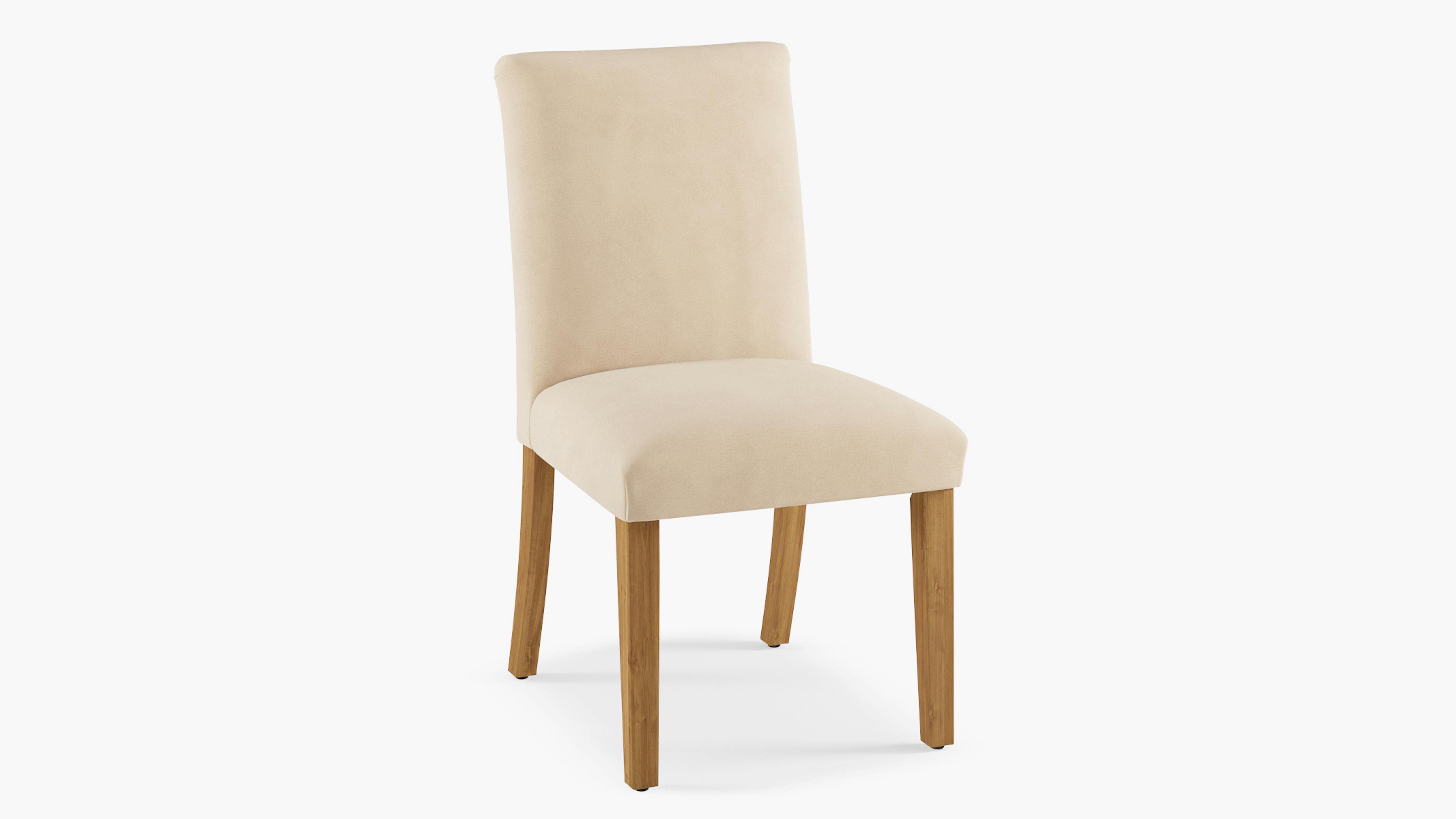 Pearl Velvet Upholstered Custom Classic Dining Chair Fully Assembled