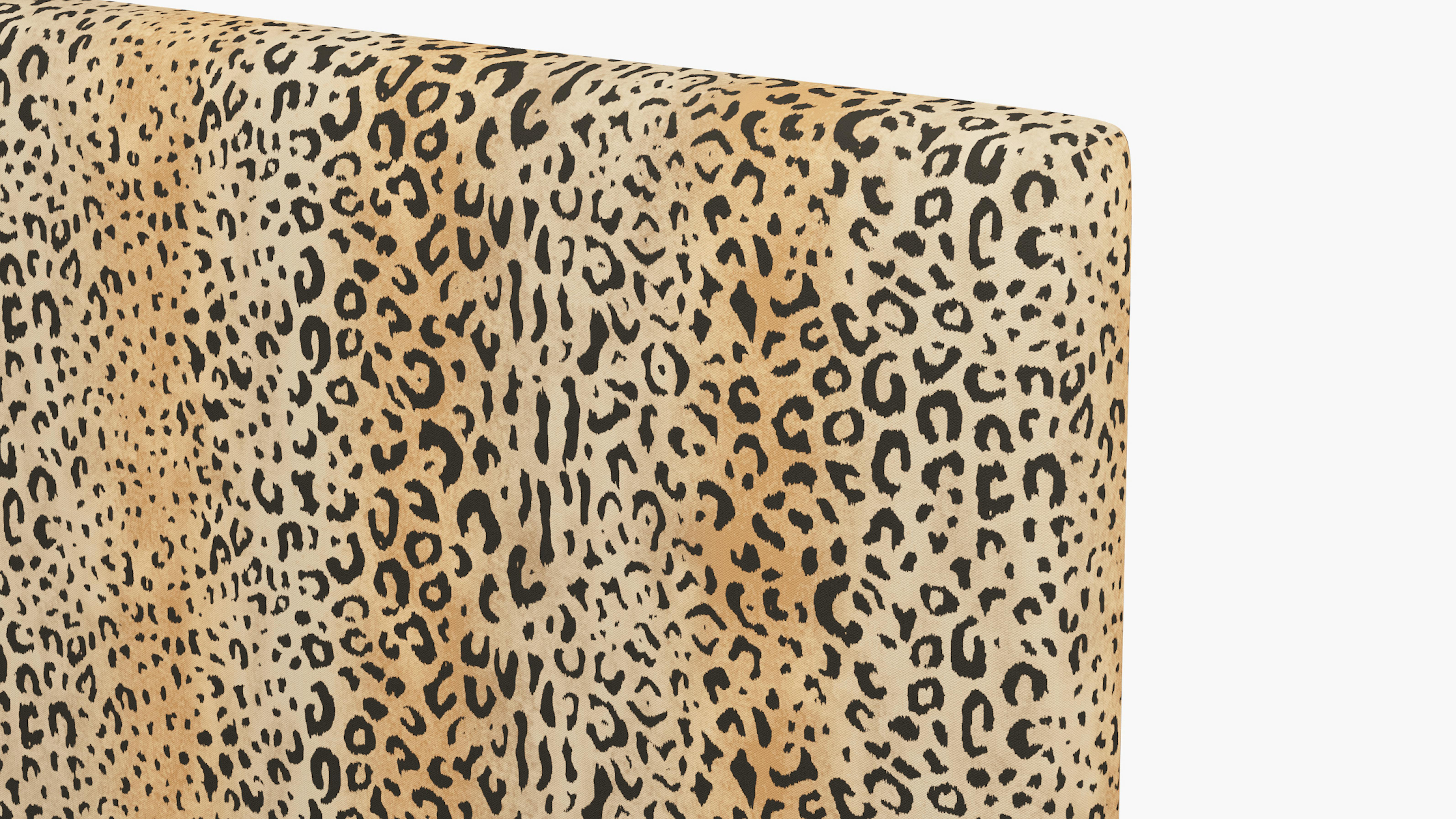 Leopard Upholstered Custom Square Back Headboard King The Inside
