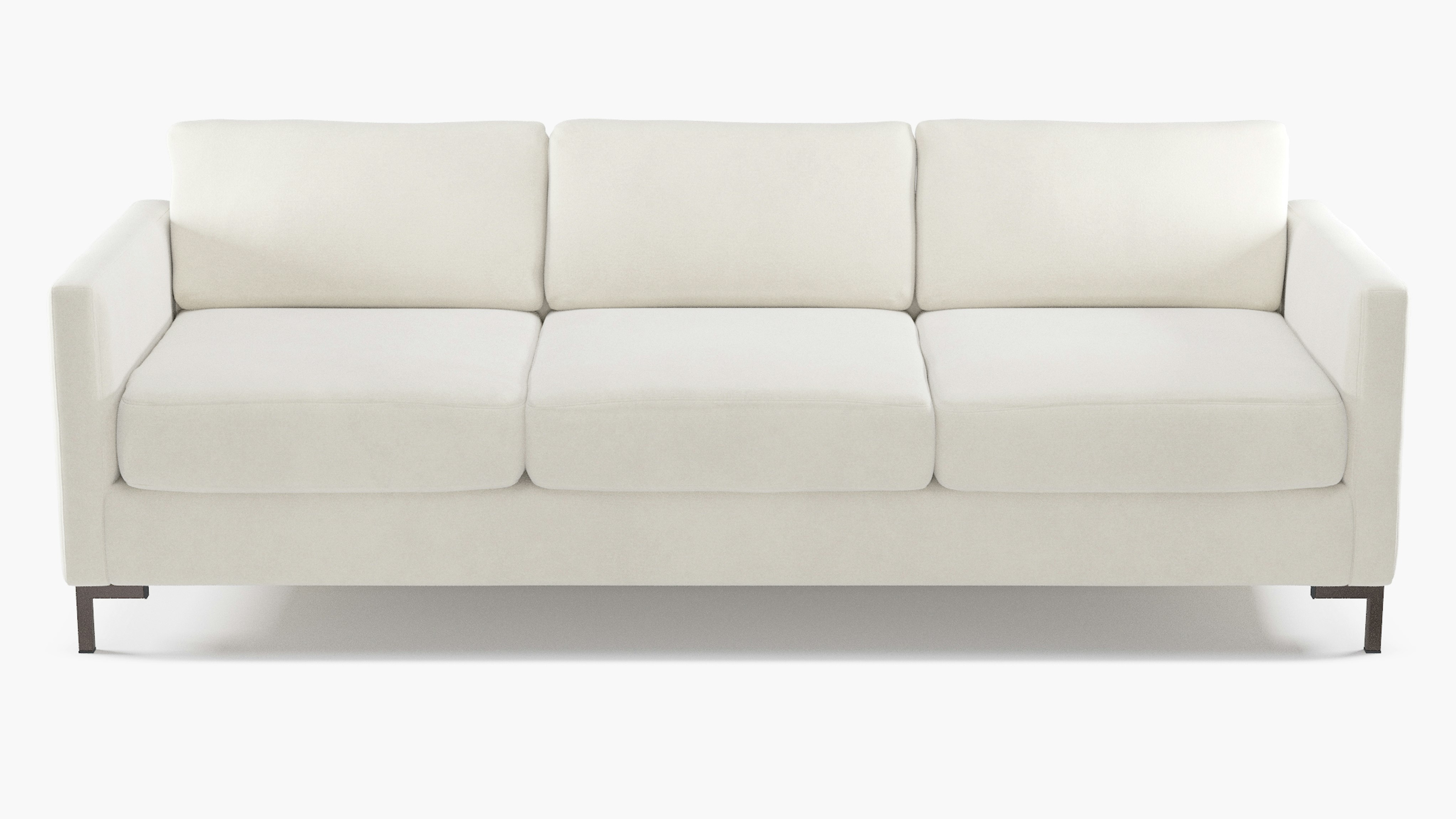 white velvet sofa bed