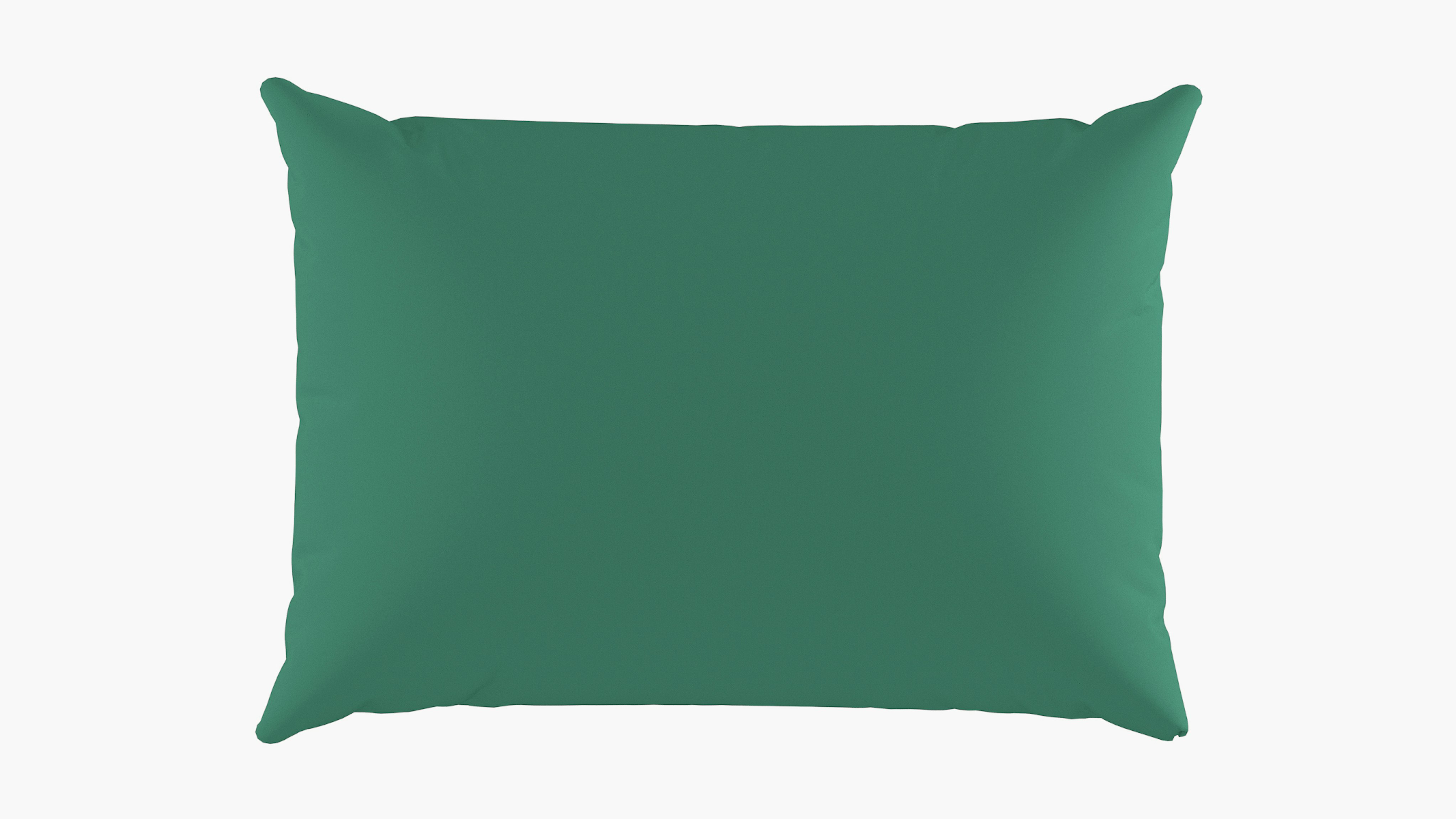 Tropical Green Upholstered Custom Outdoor Lumbar Pillow The Inside