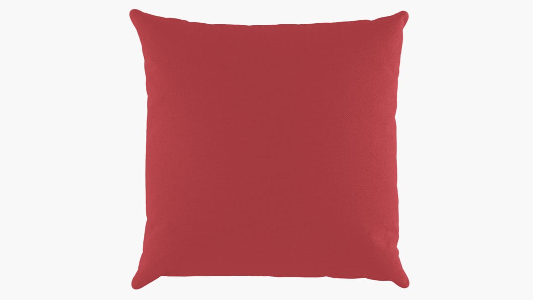 Red Upholstered Custom Outdoor 16" Throw Pillow The Inside Furniture