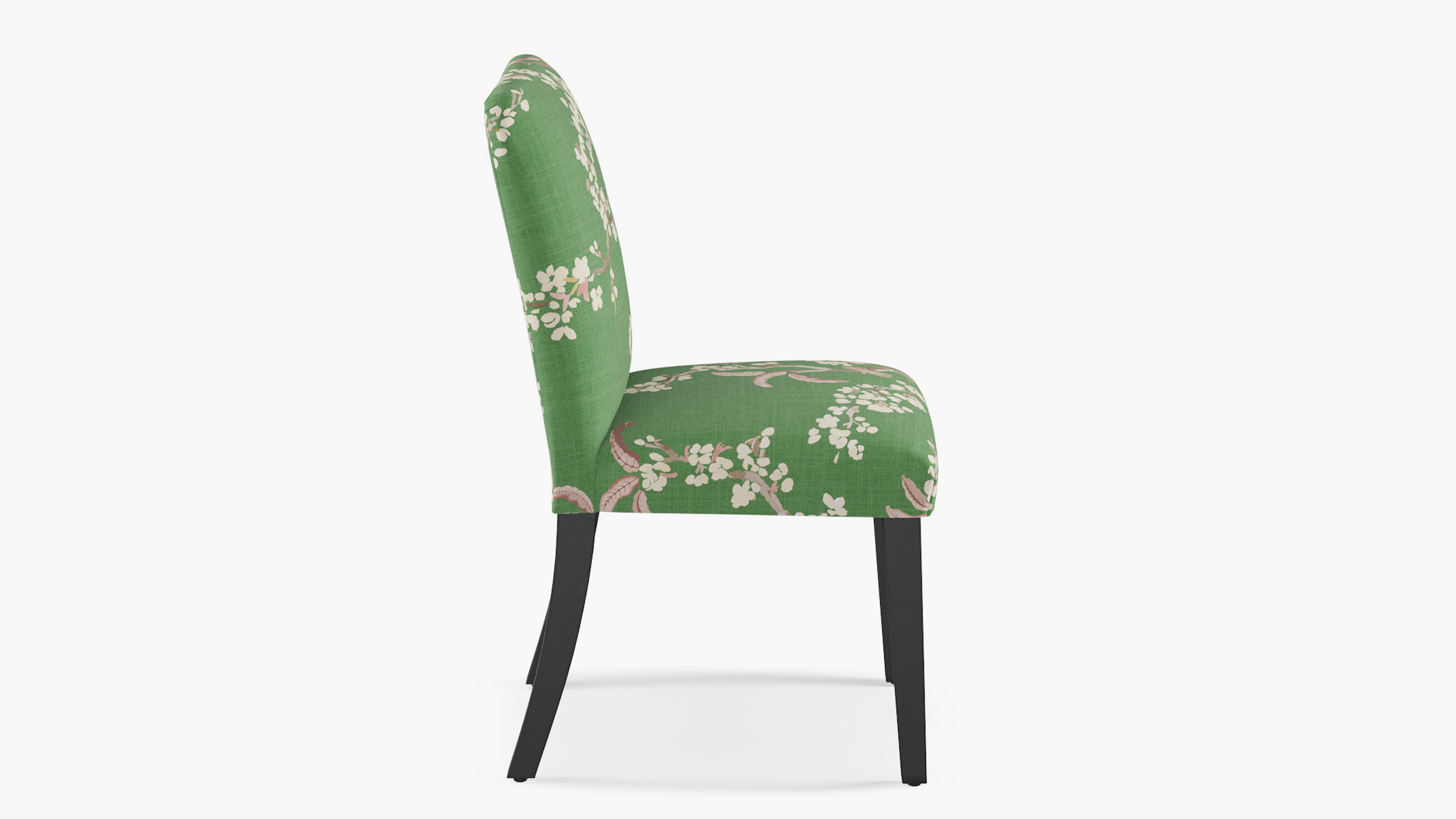 Jade Cherry Blossom Upholstered Custom Classic Dining Chair Fully Assembled The Inside Furniture