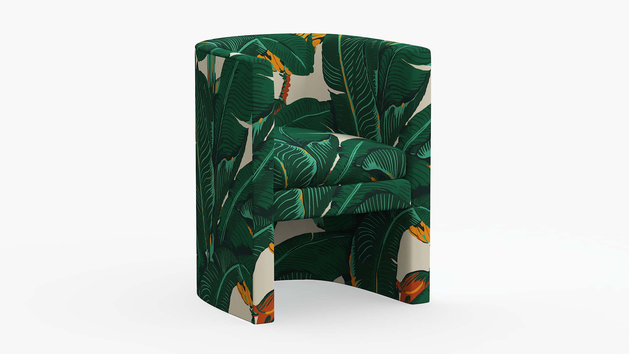 Banana leaf outlet print chair