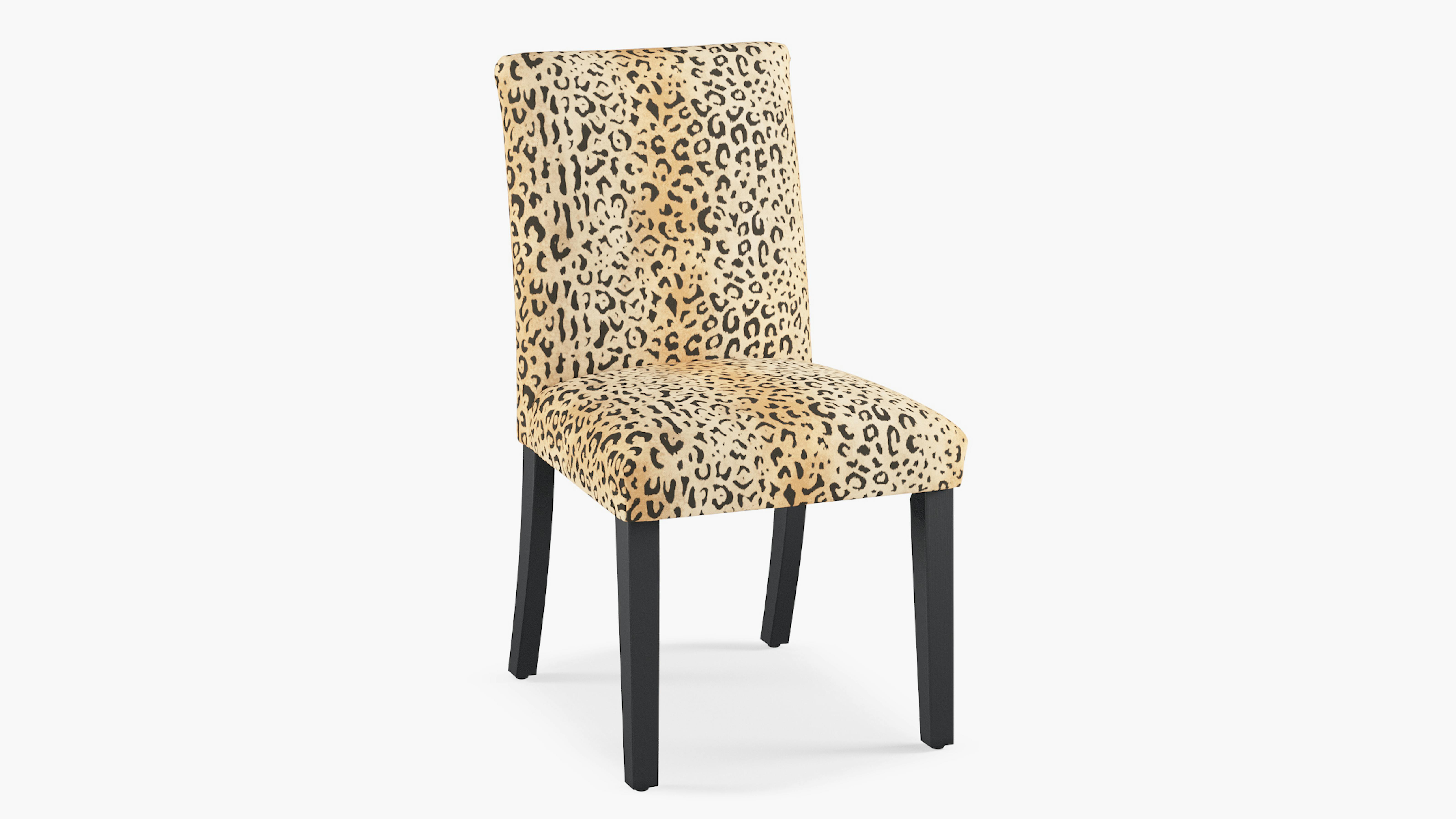 leopard dining room chairs