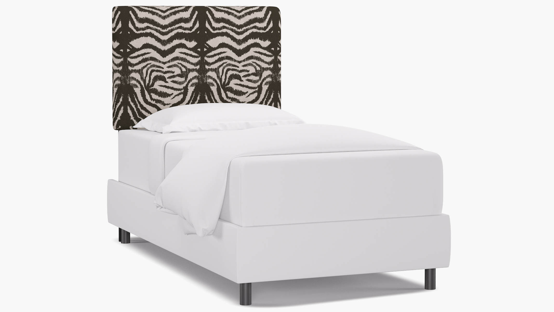 Square Back Headboard | Twin | Zebra