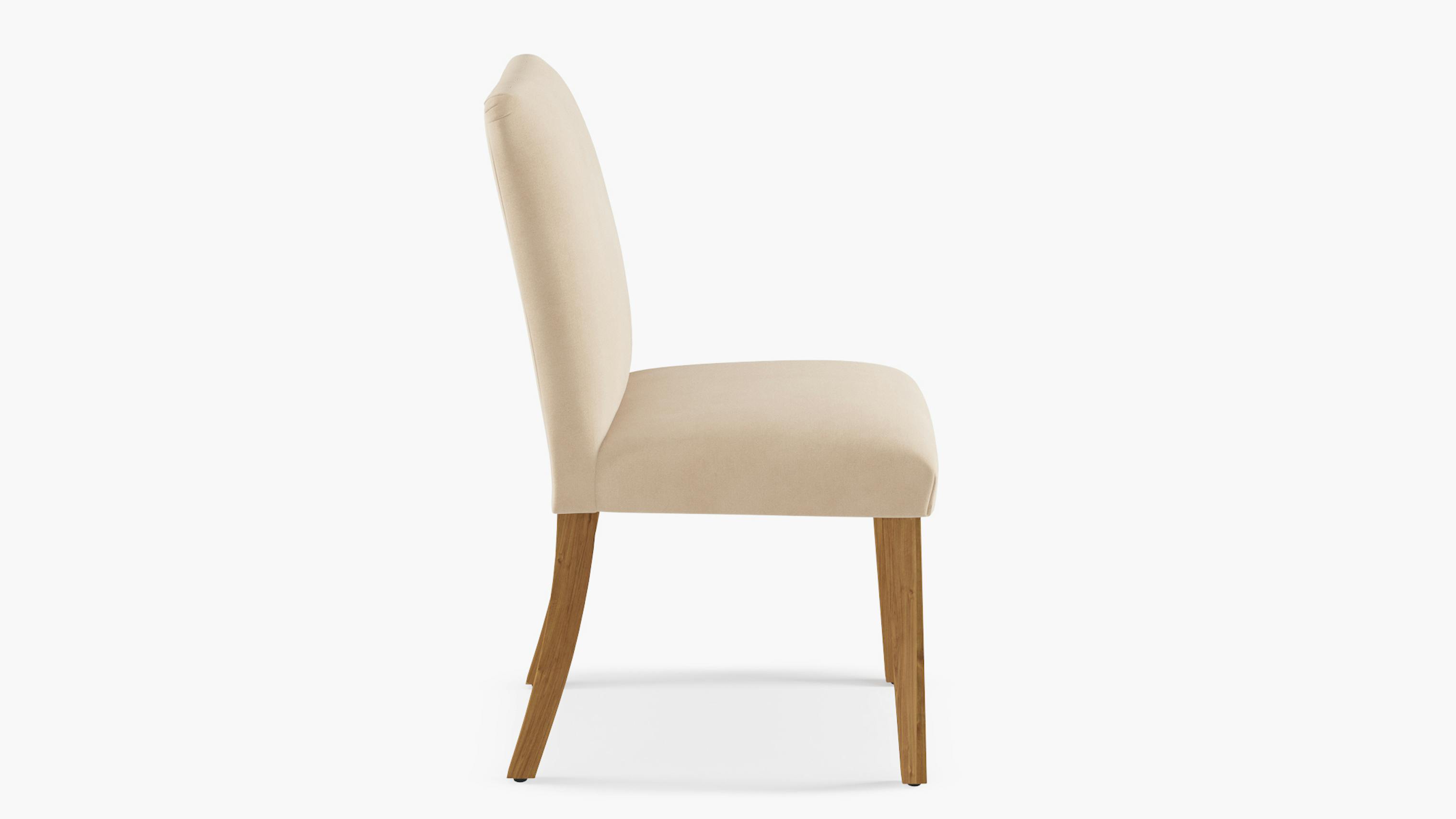 Pearl Velvet Upholstered Custom Classic Dining Chair Fully Assembled