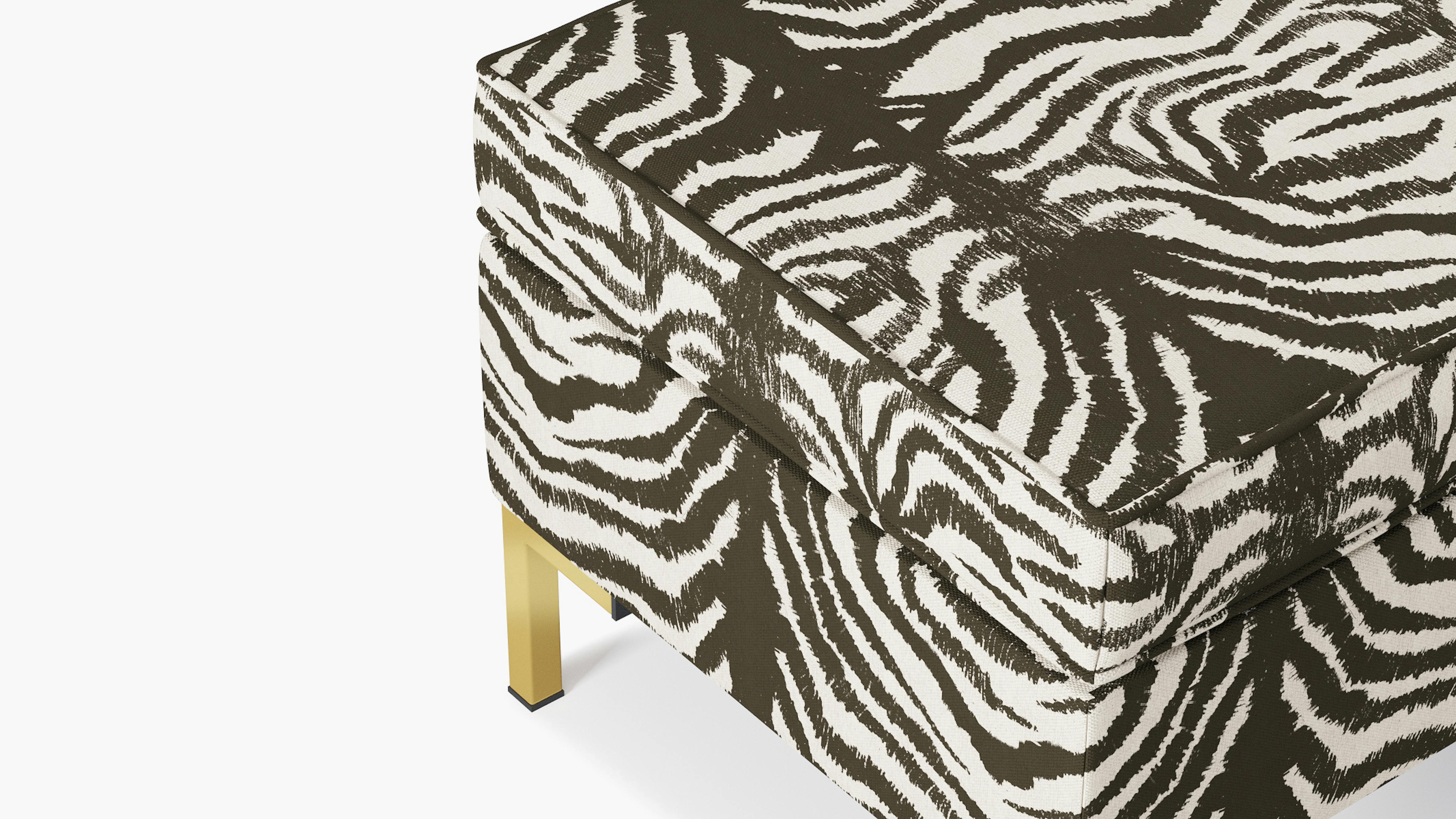 Zebra Upholstered Custom Modern Bench The Inside Furniture