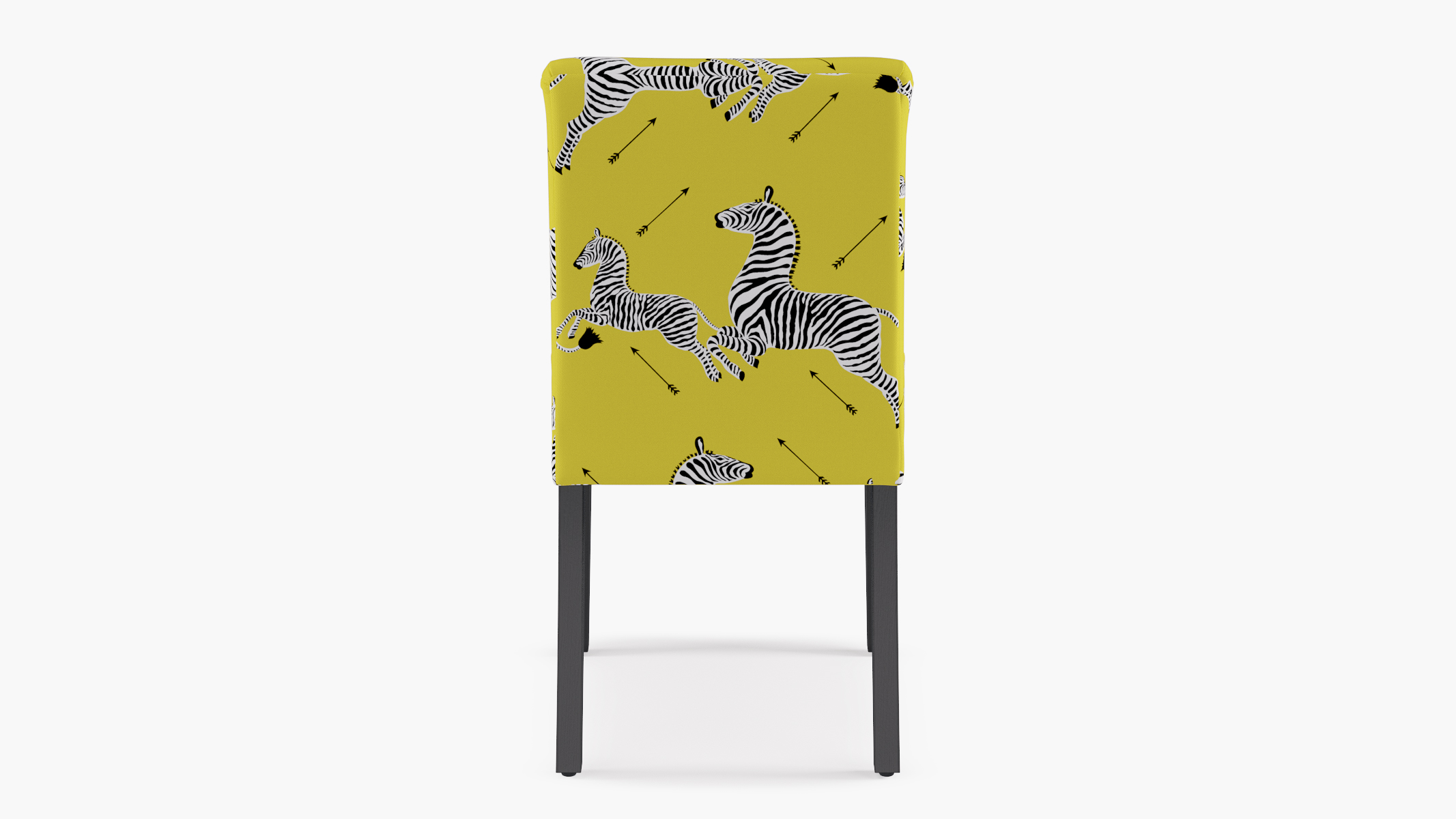 yellow zebra chair