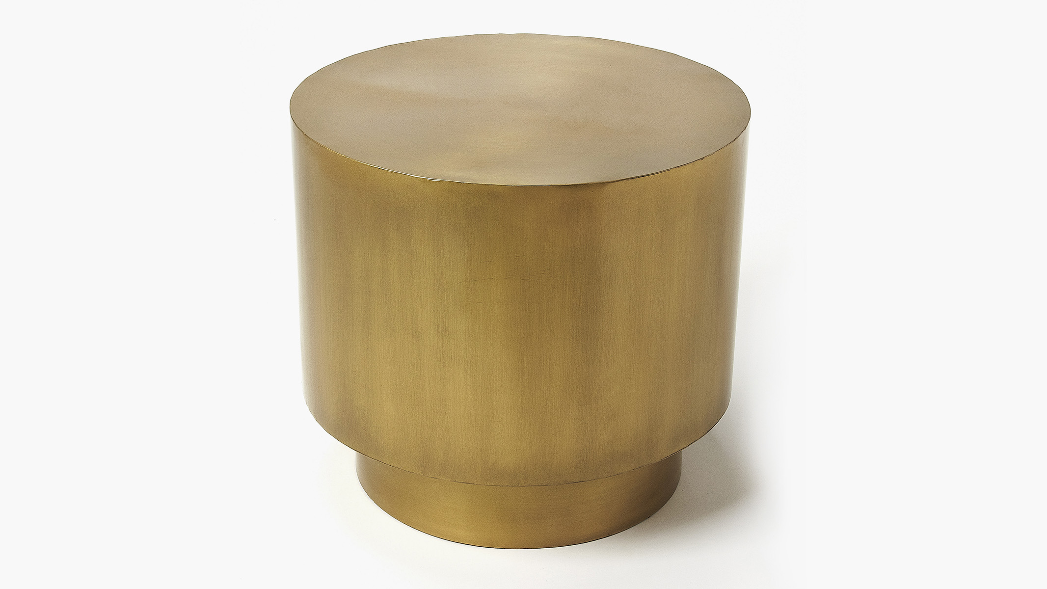 gold drum tables