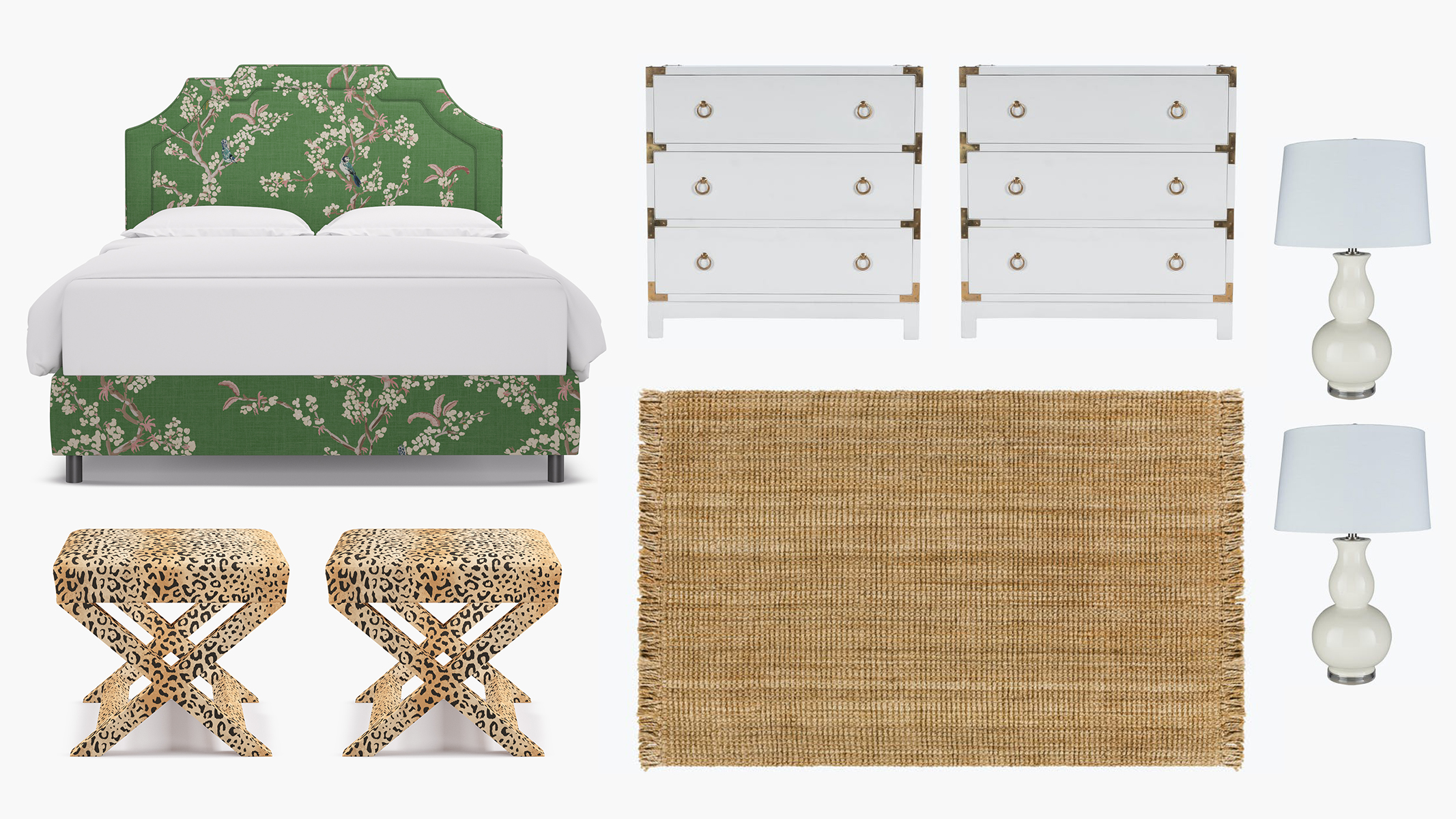 Colorful Traditionalist Bedroom Set