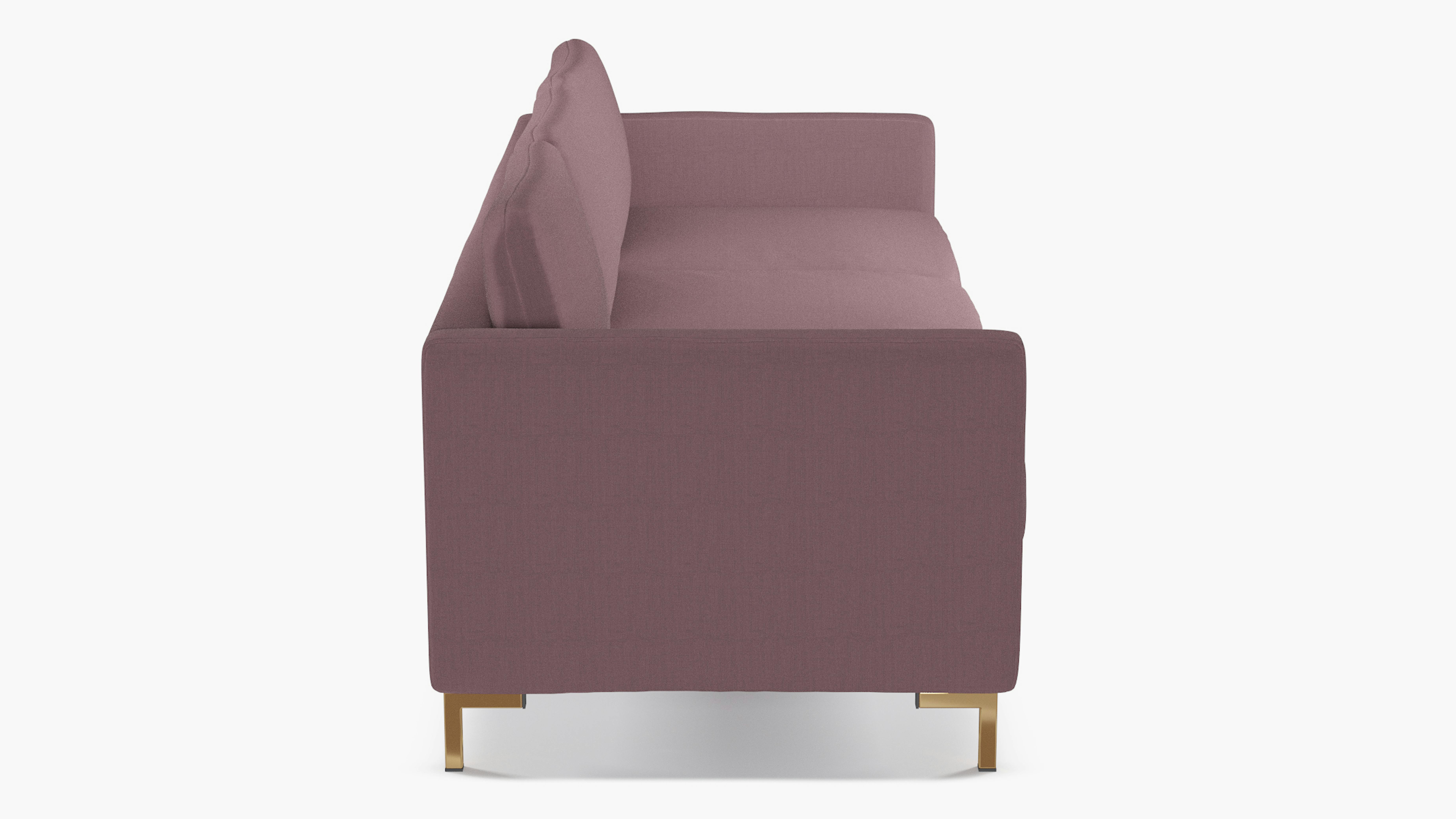 Lavender Linen Upholstered Custom Modern Sofa | The Inside Furniture