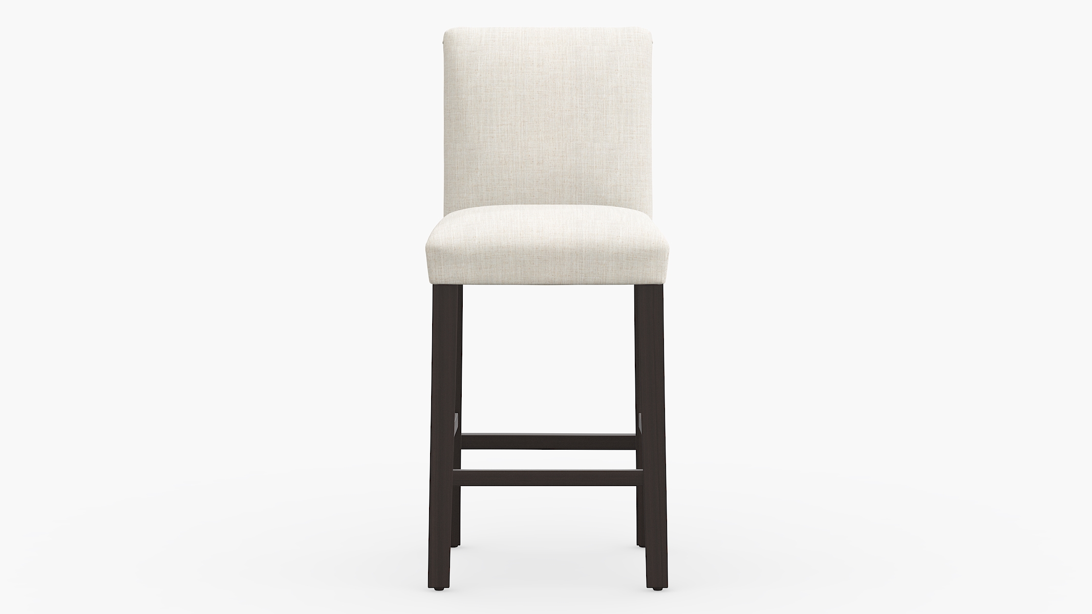 Classic Dining Bar Stool Fully Assembled Talc Linen Espresso