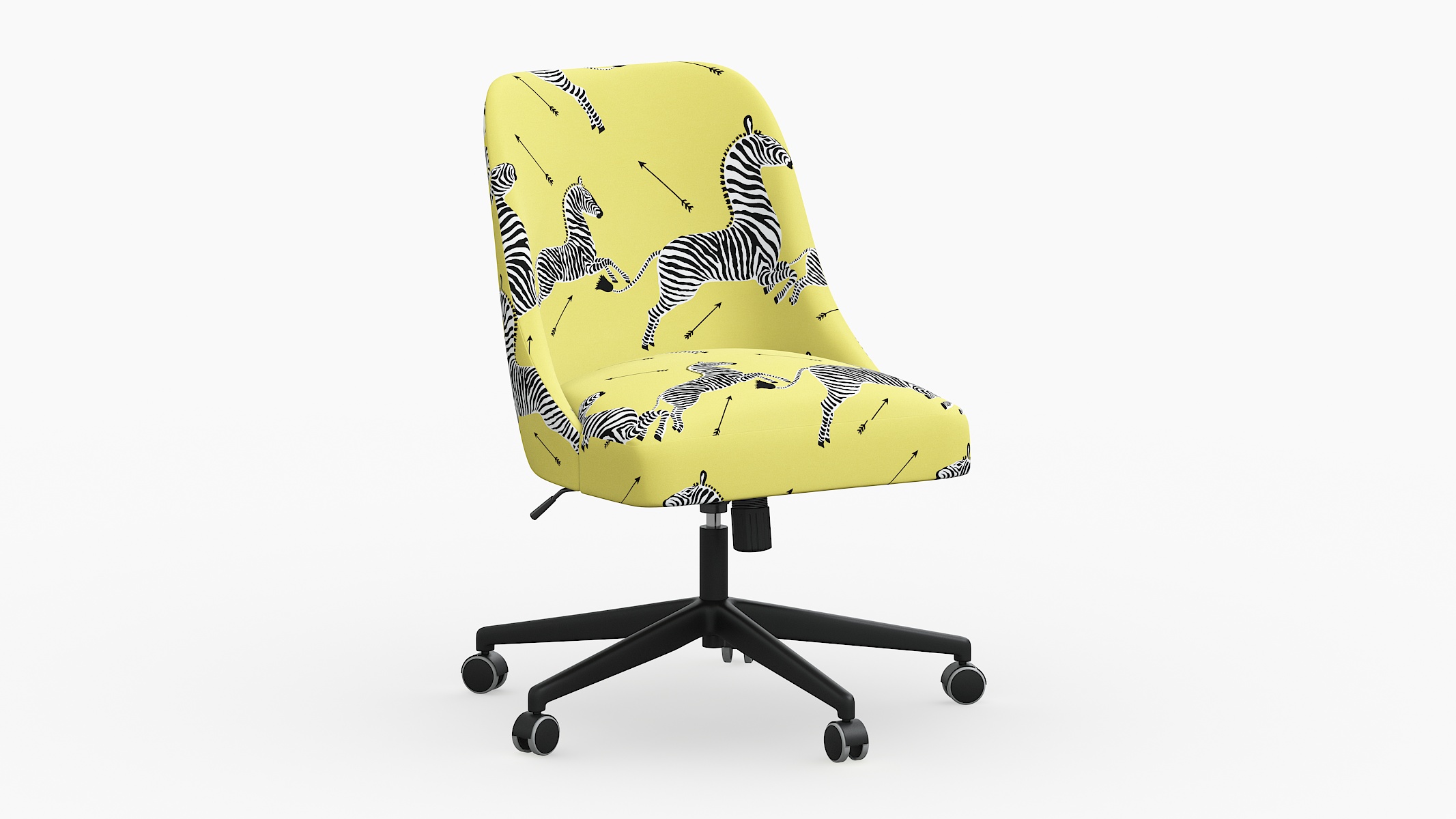 Black and discount yellow office chair