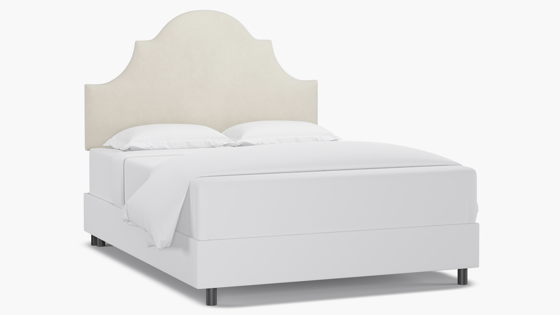 White Velvet Upholstered Custom Regency Headboard Queen The Inside