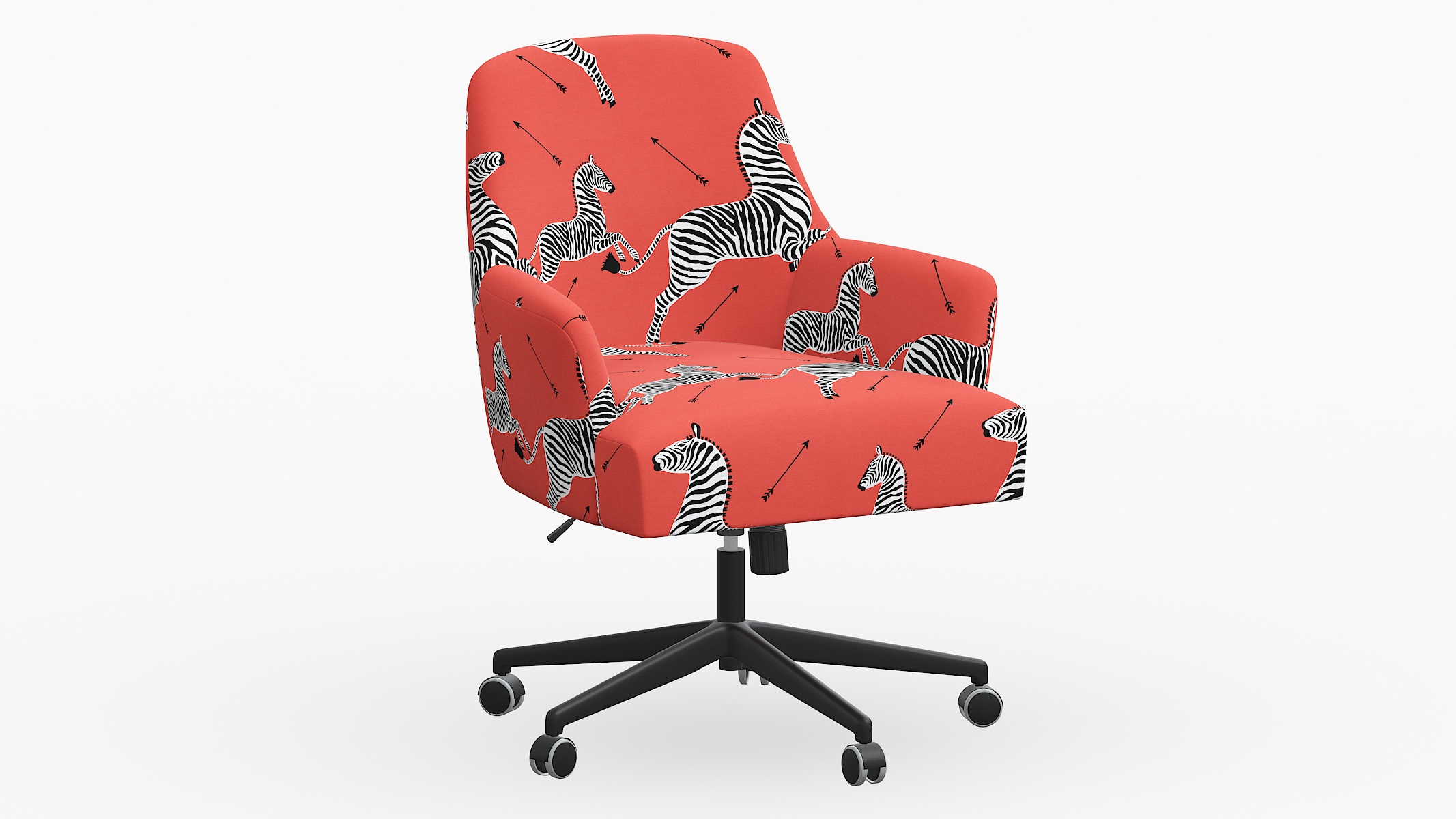 Zebra discount rolling chair