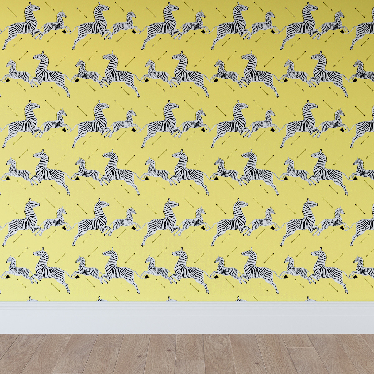 Yellow Zebra | Peel and Stick Wallpaper Roll | The Inside