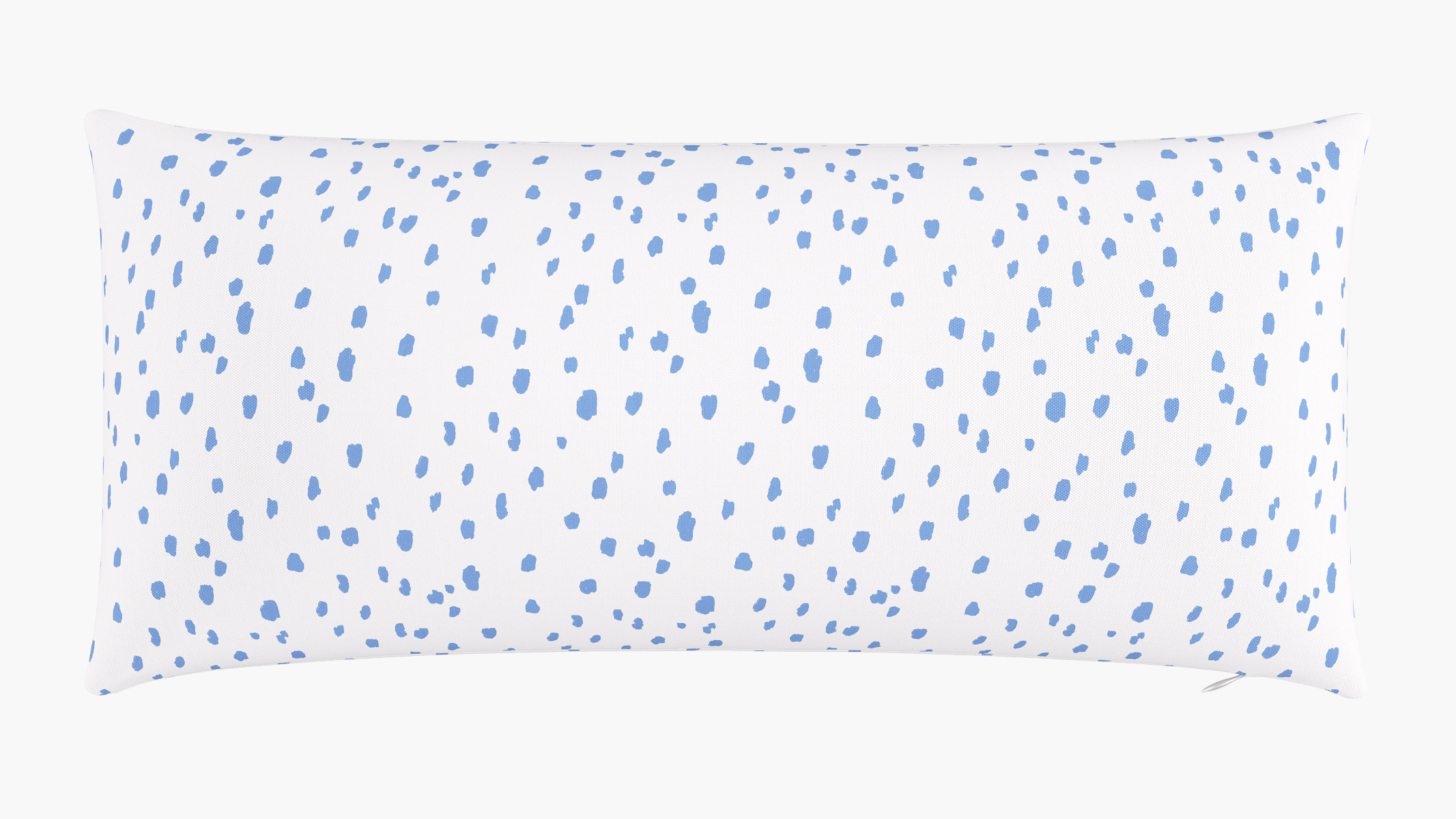 Blue Dalmatian Upholstered Custom Throw Pillow 14 x 30 The Inside Furniture