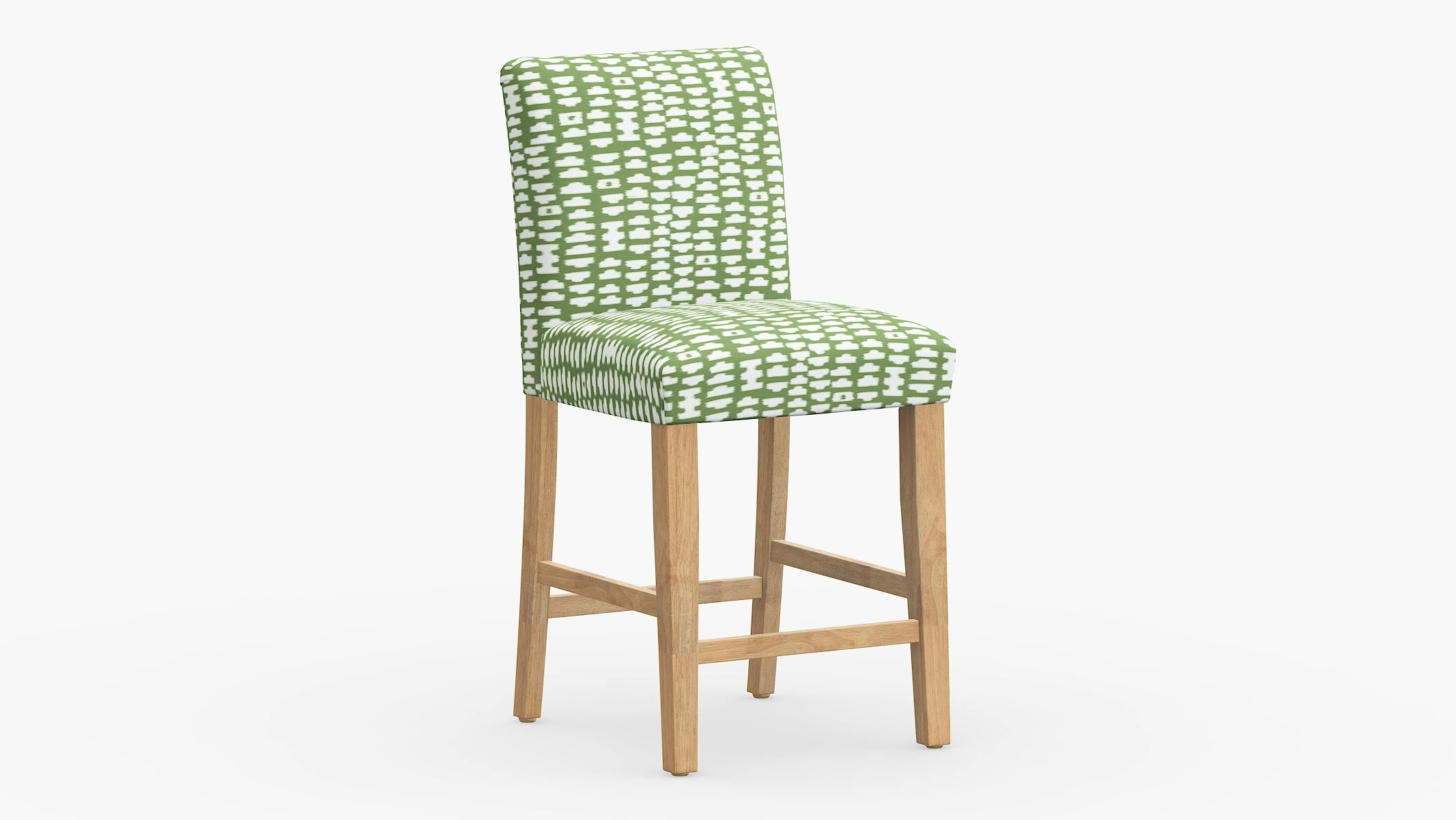 Olive Odalisque Upholstered Custom Classic Dining Counter Stool