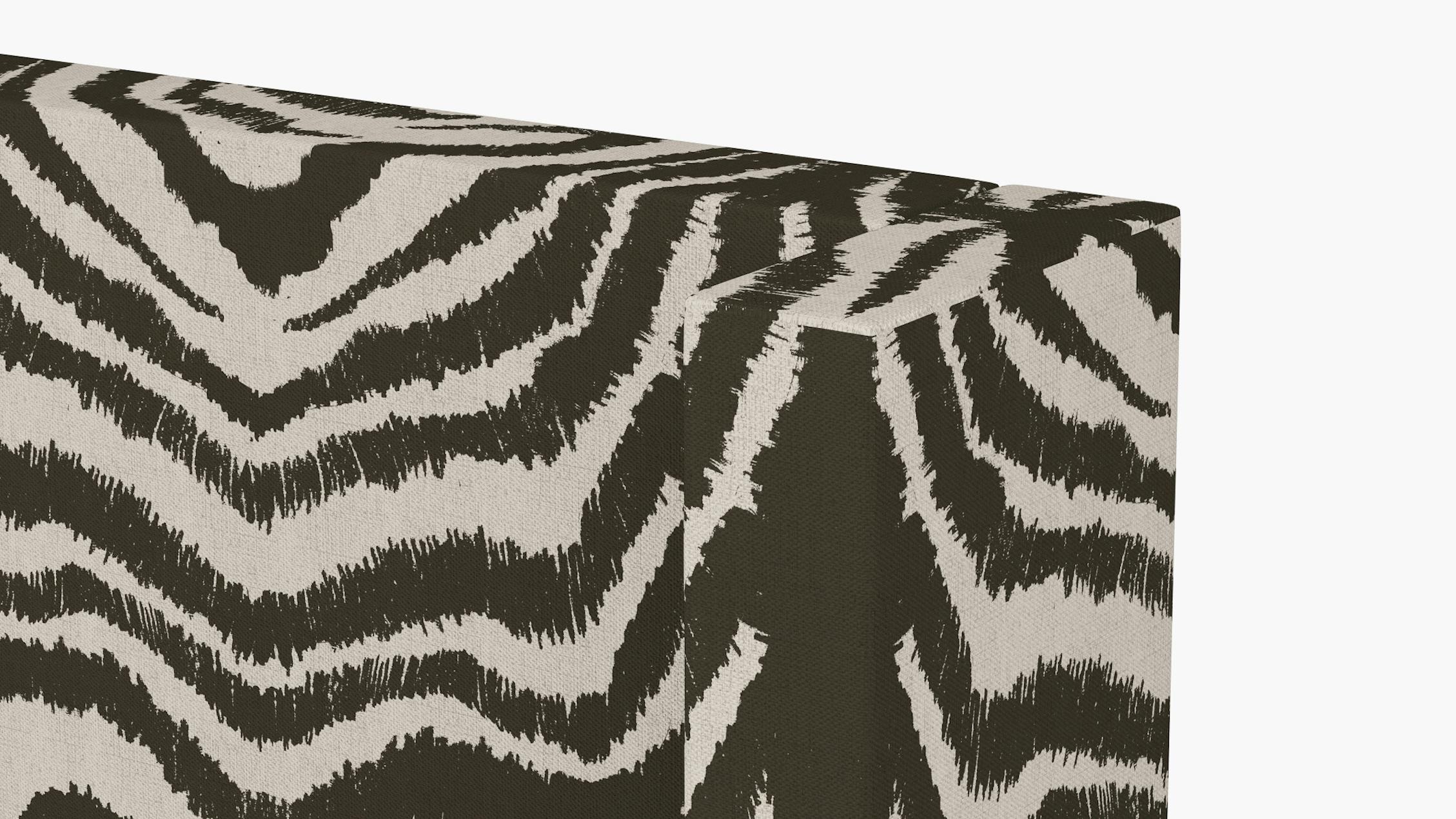 Zebra Upholstered Custom Modern Wingback Headboard Twin The Inside