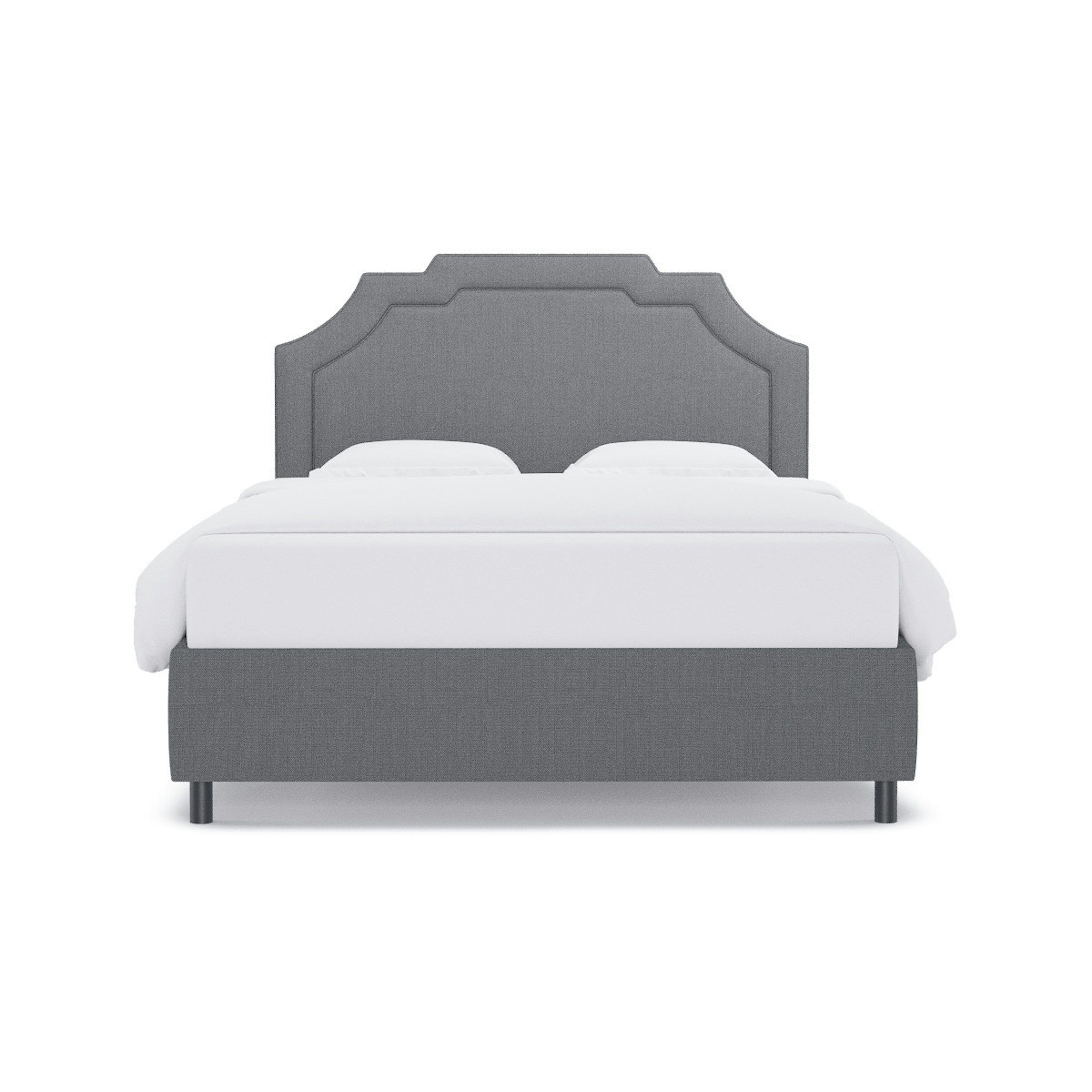 Grey Linen | Art Deco Bed | Queen | The Inside