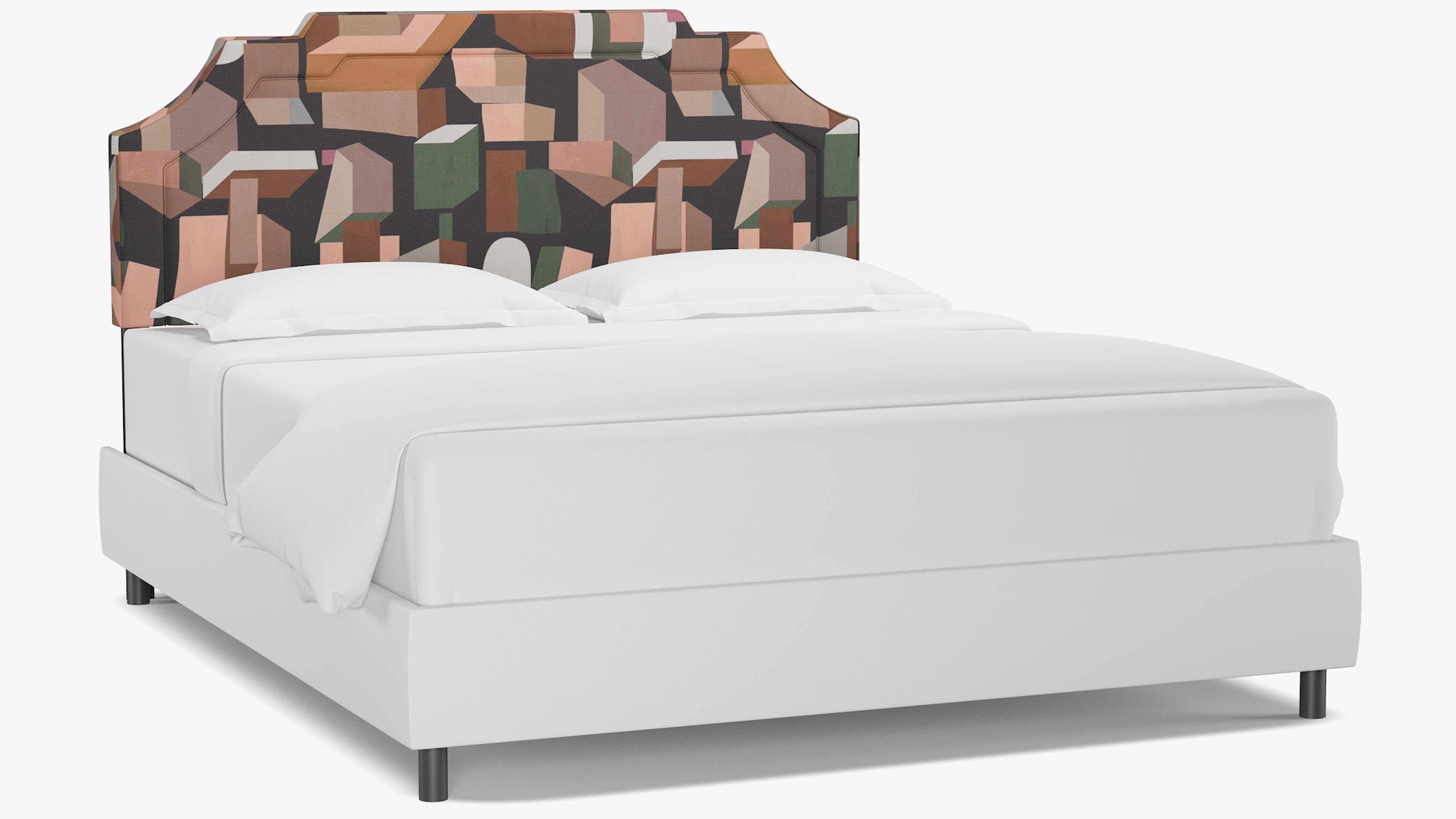 Ink Melio Upholstered Custom Art Deco Headboard California King The