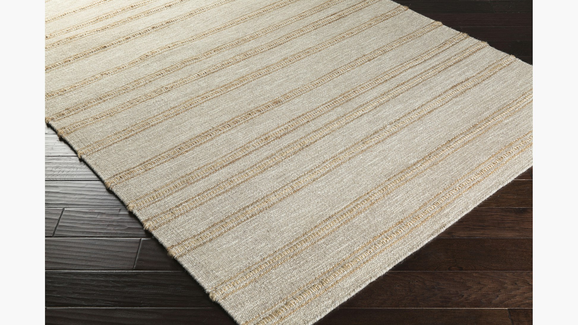 Woven Stripe Jute Rug 5' x 8' The Inside Furniture